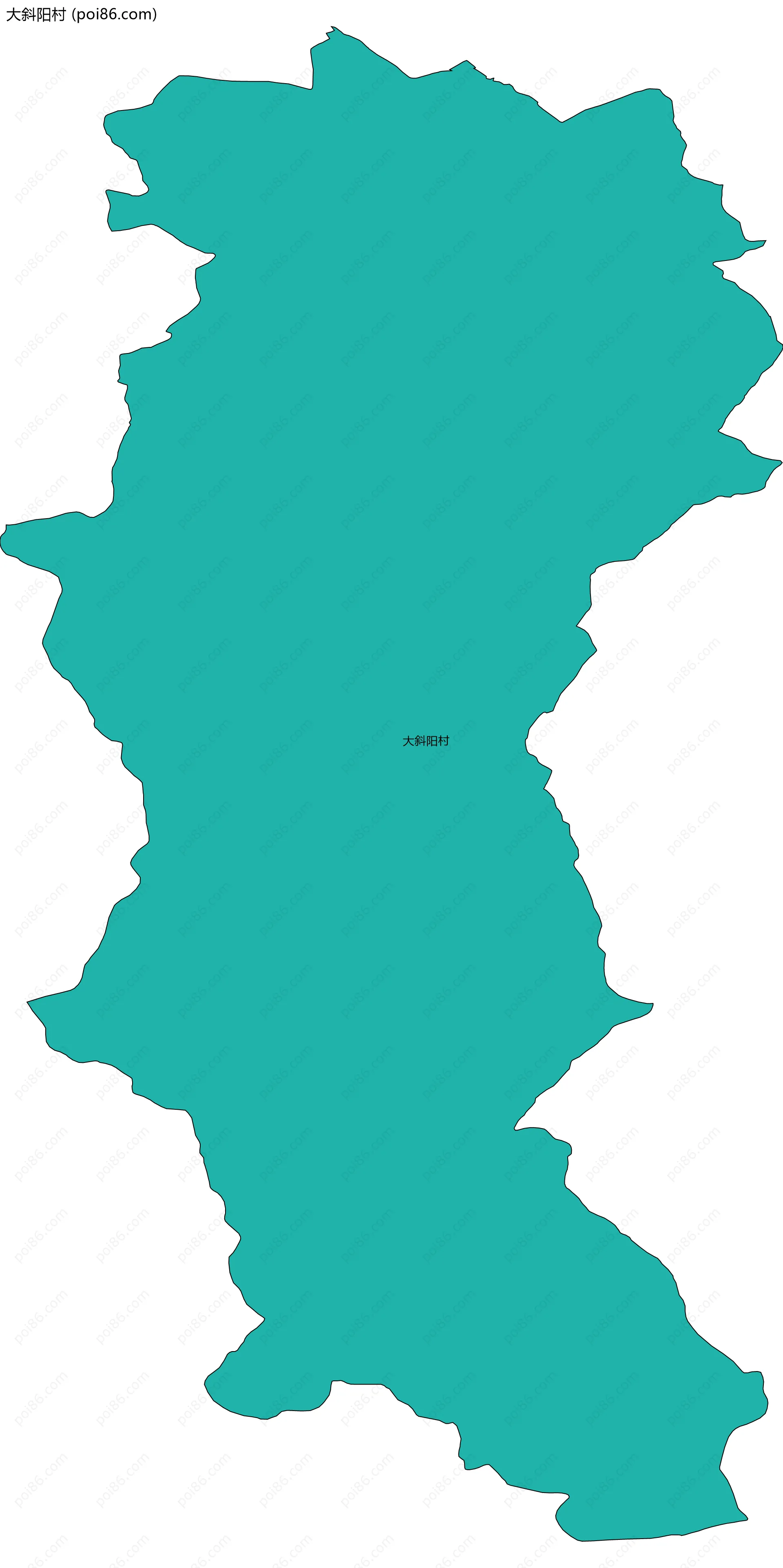 大斜阳村边界地图