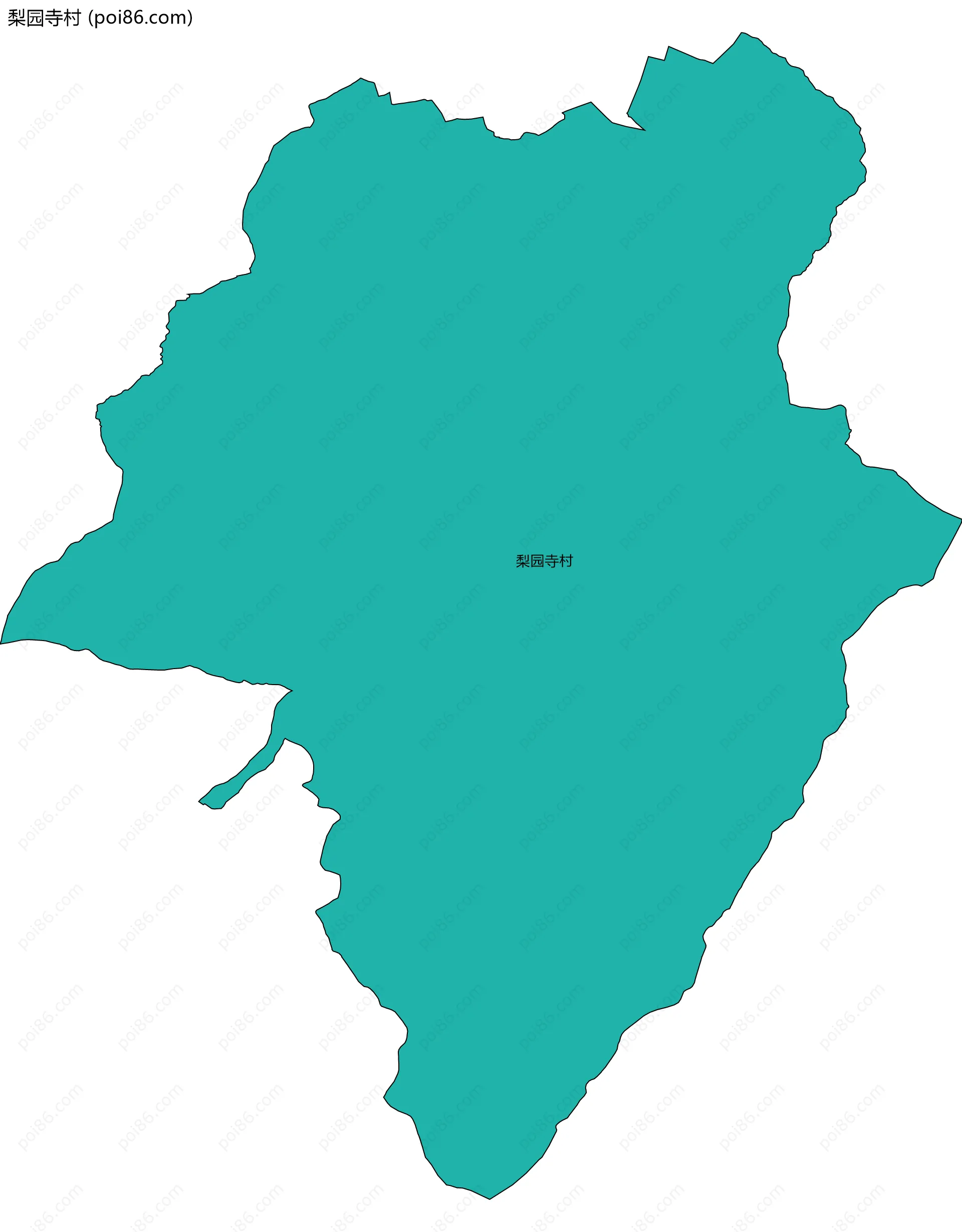 梨园寺村边界地图