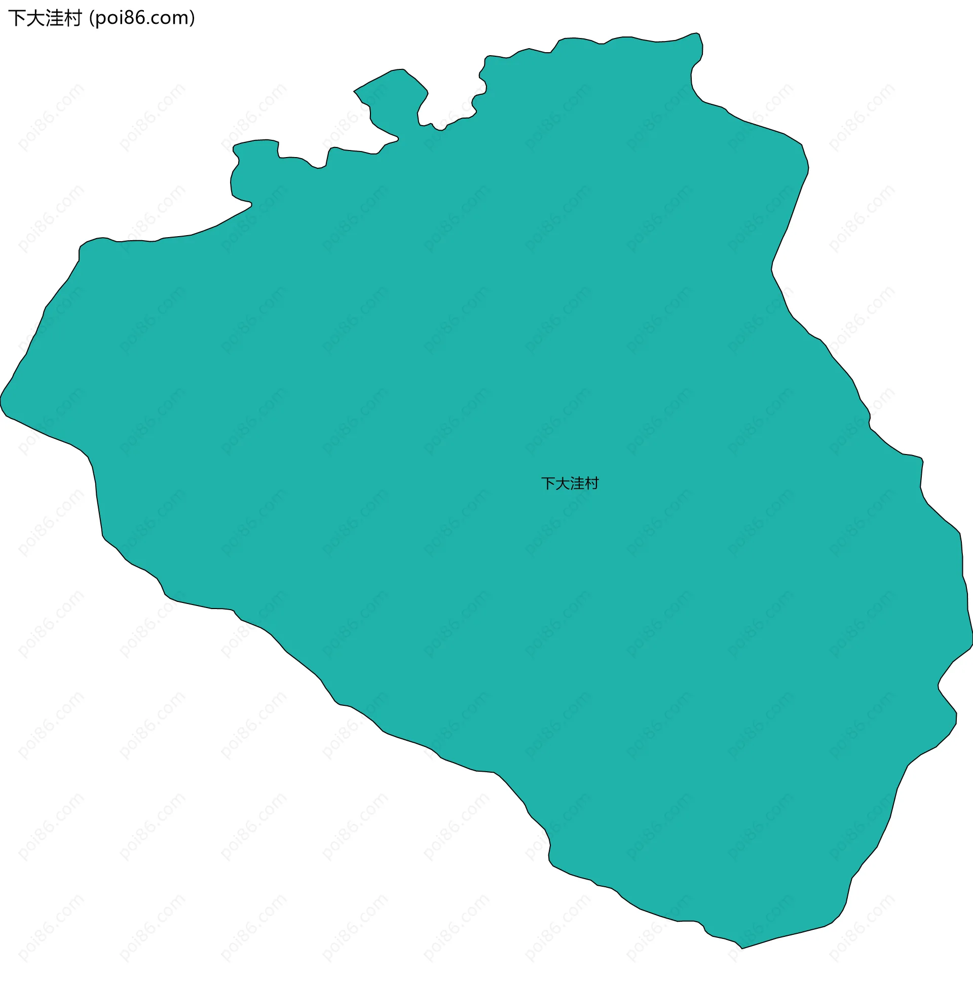 下大洼村边界地图