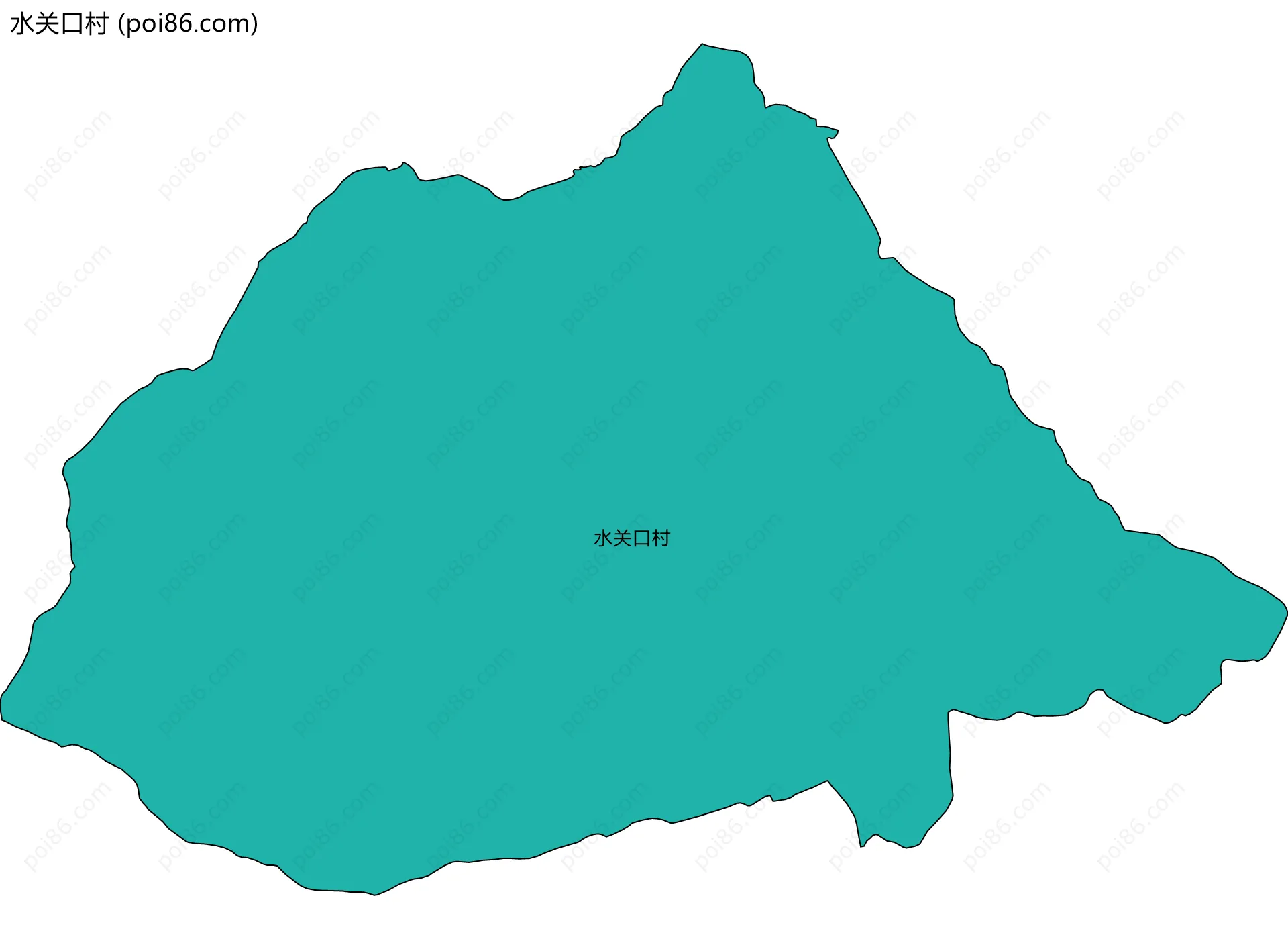 水关口村边界地图