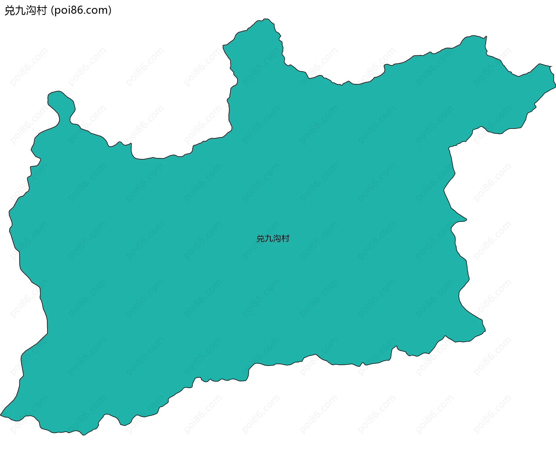 兑九沟村边界地图