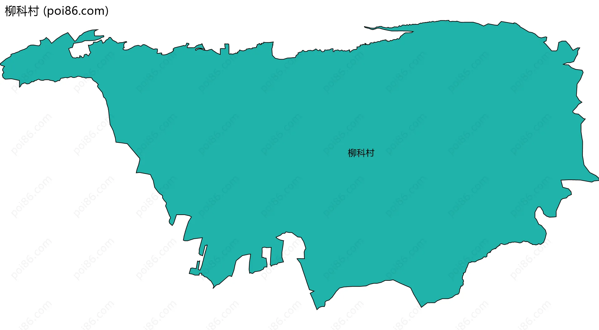 柳科村边界地图