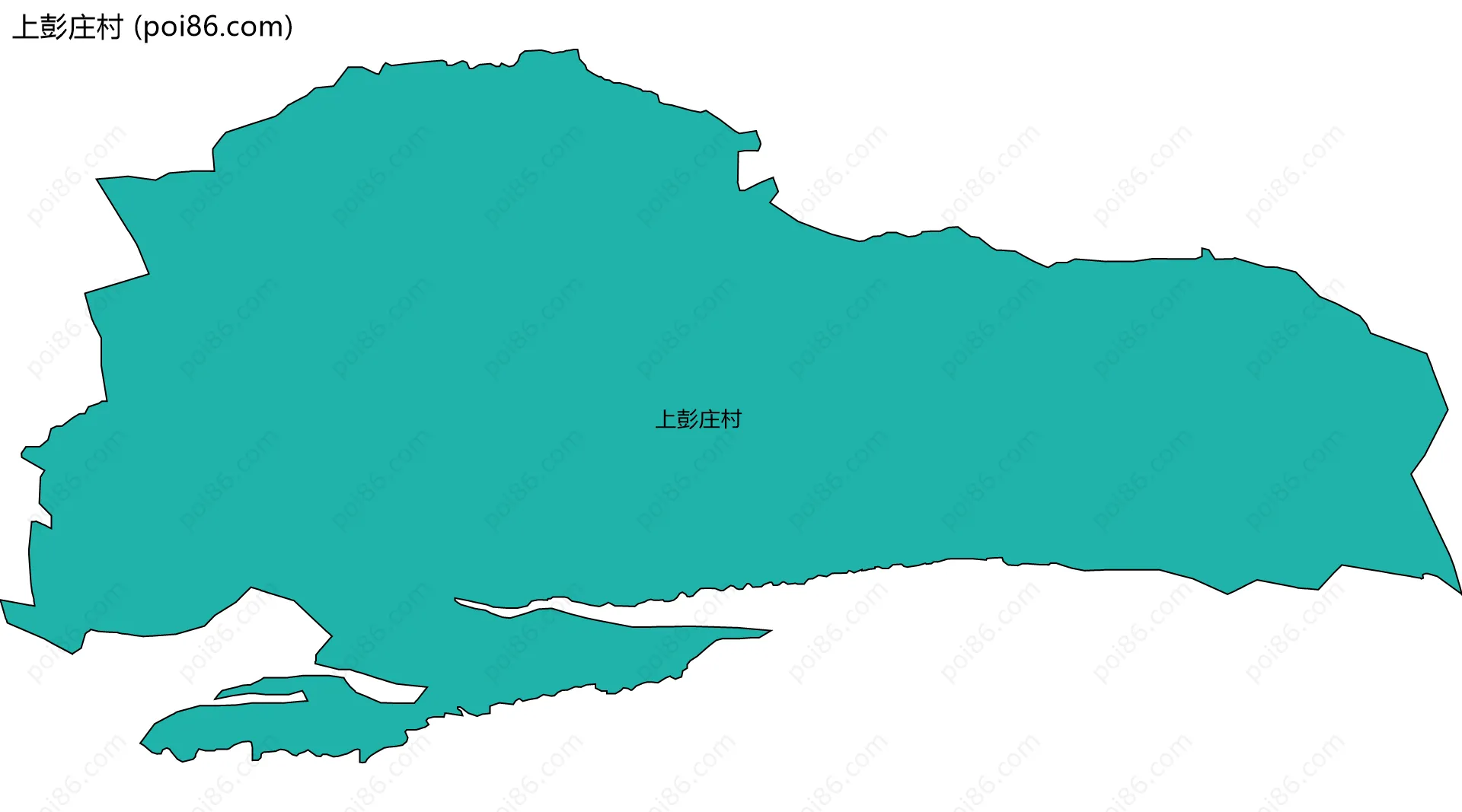 上彭庄村边界地图