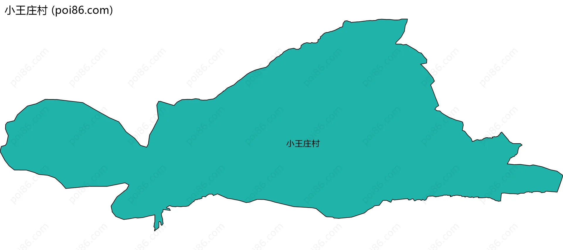 小王庄村边界地图