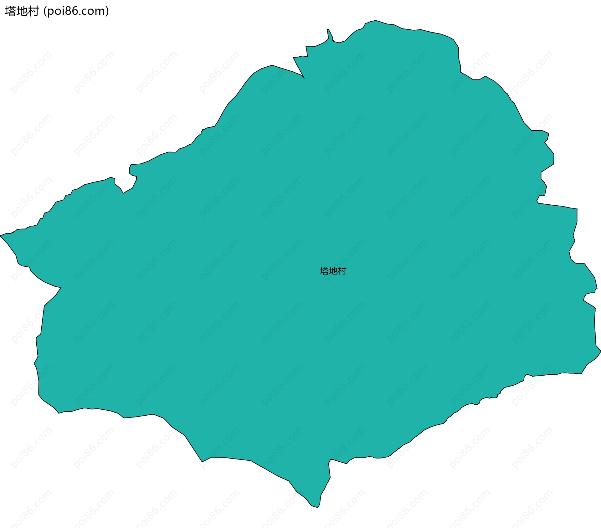 塔地村边界地图