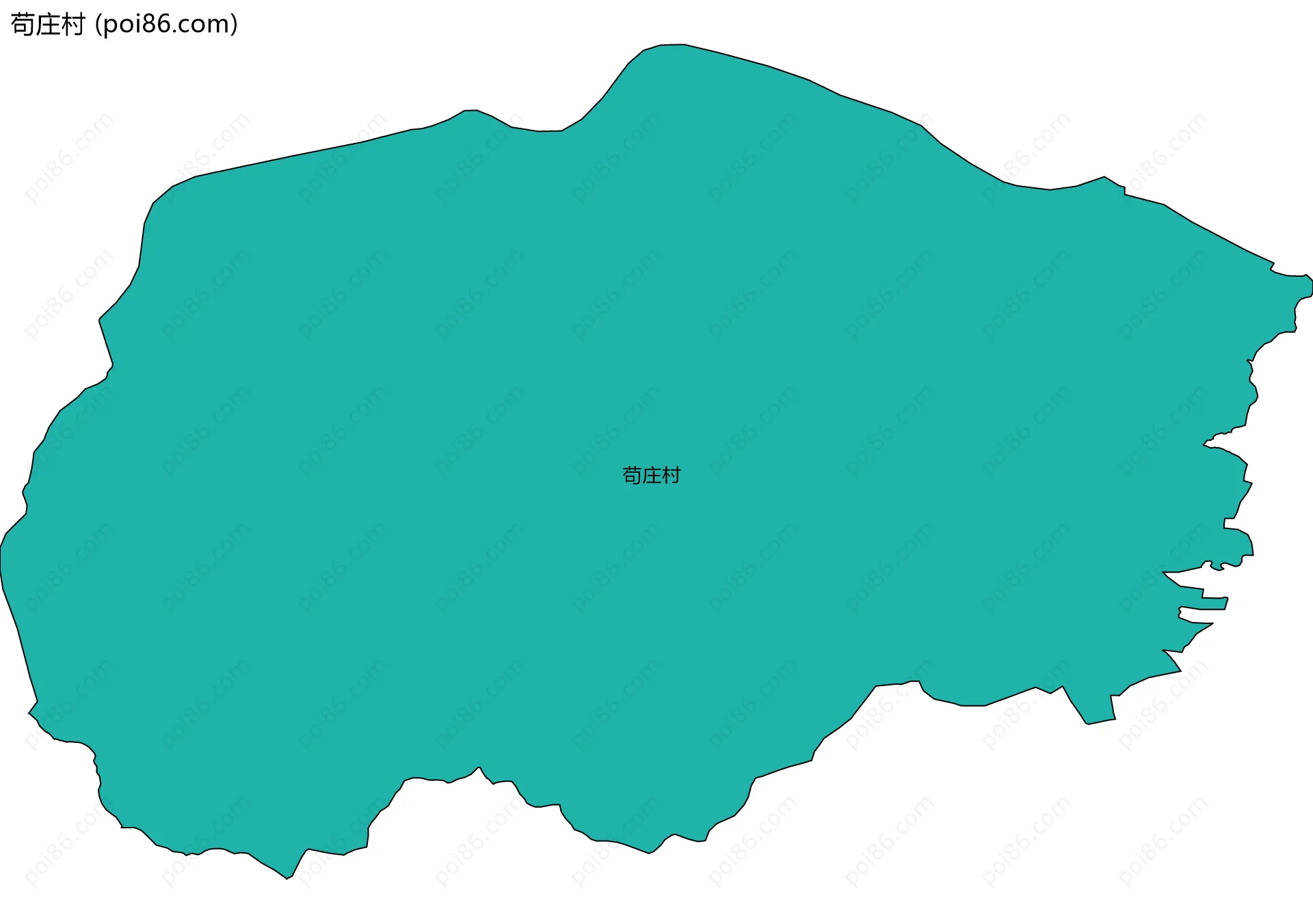 苟庄村边界地图