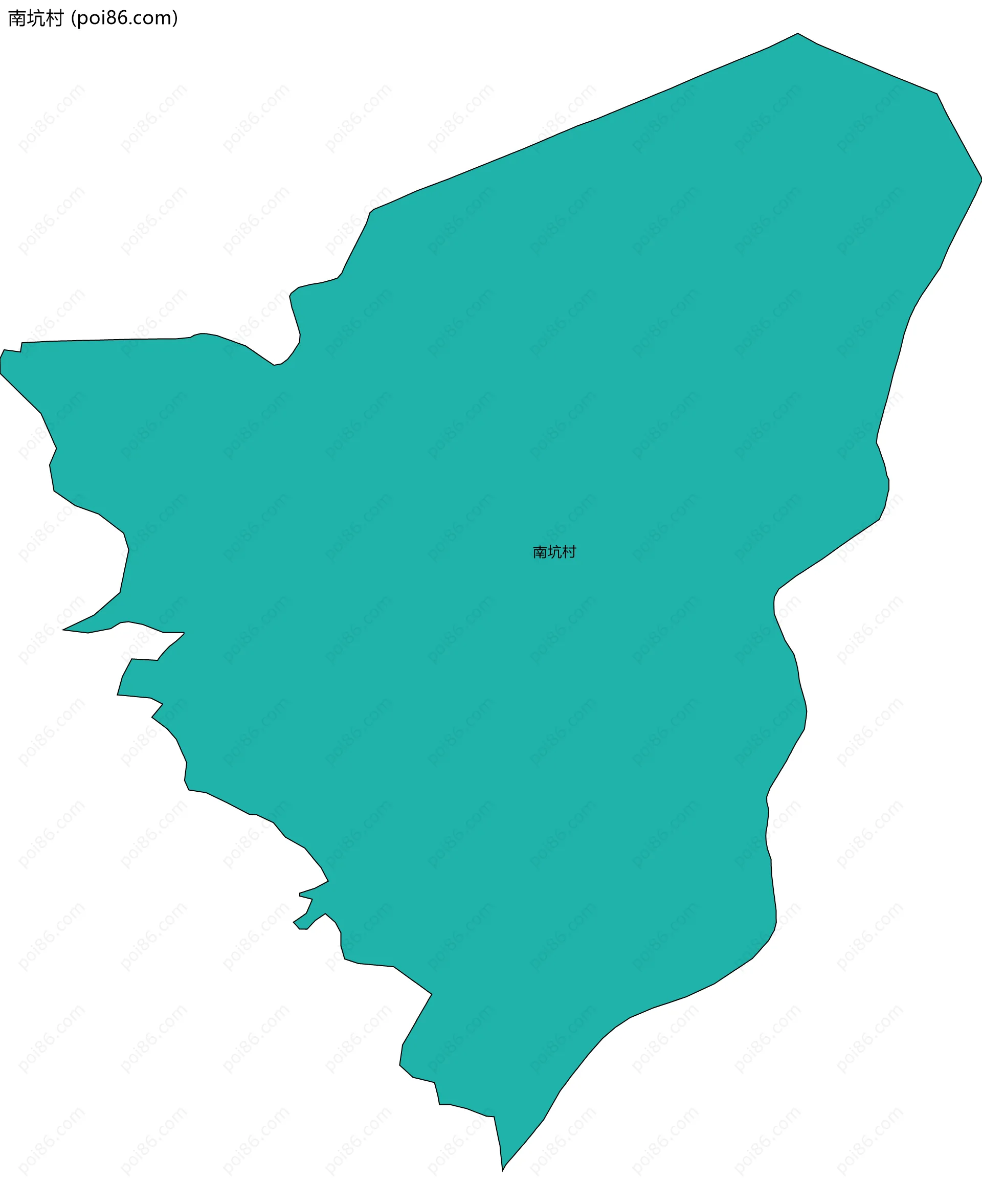 南坑村边界地图