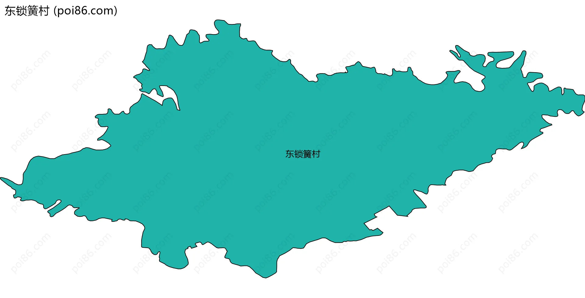 东锁簧村边界地图