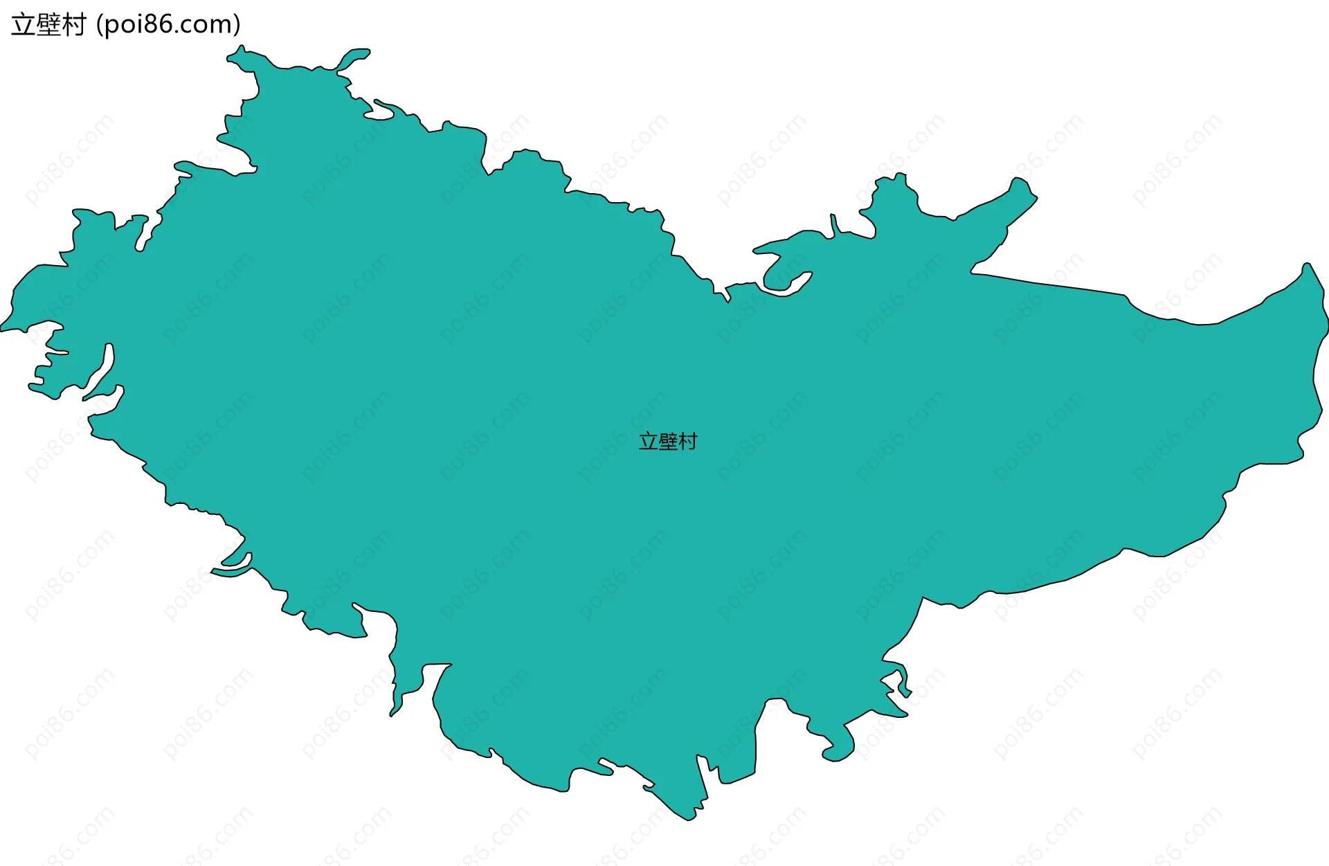 立壁村边界地图