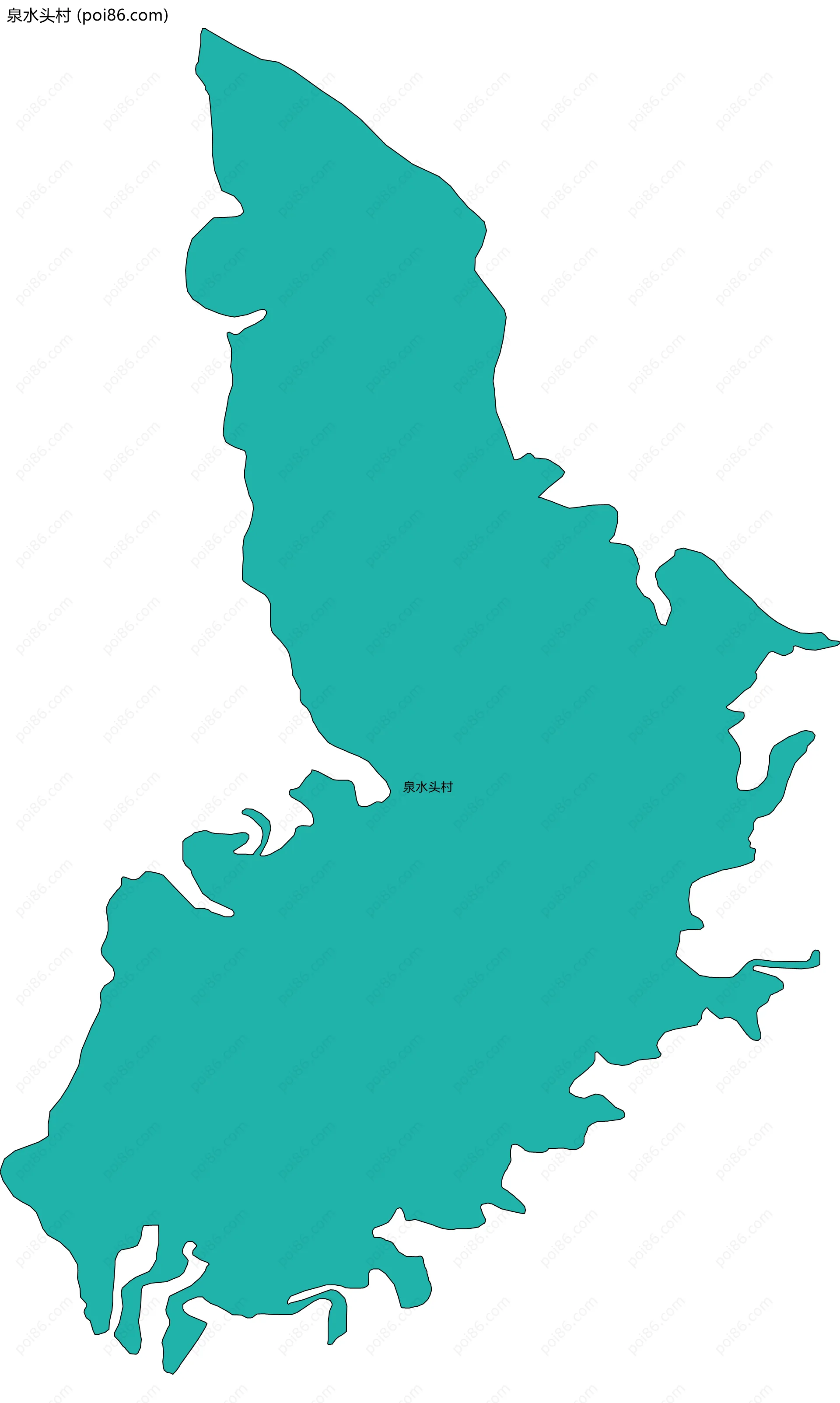 泉水头村边界地图