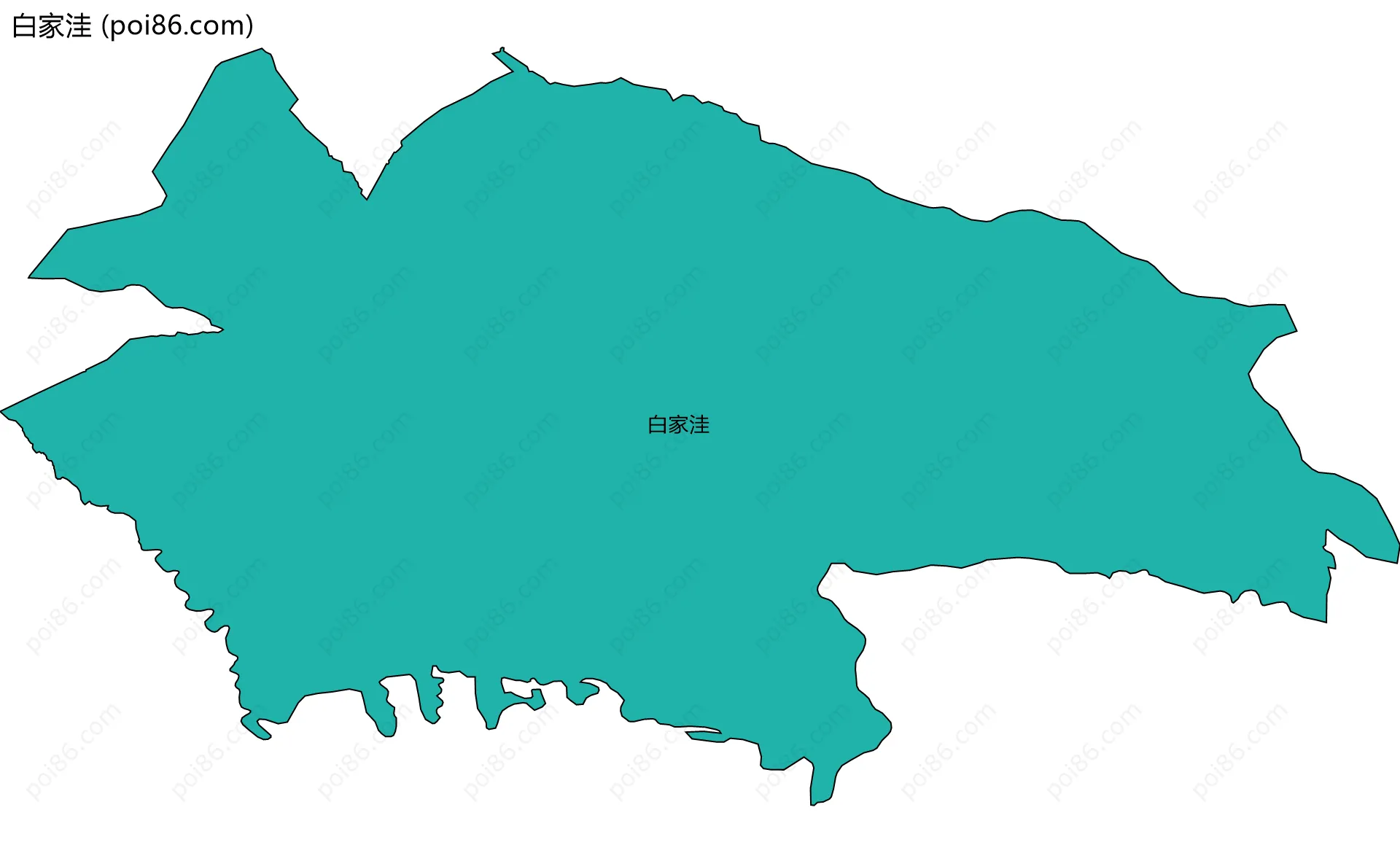 白家洼边界地图