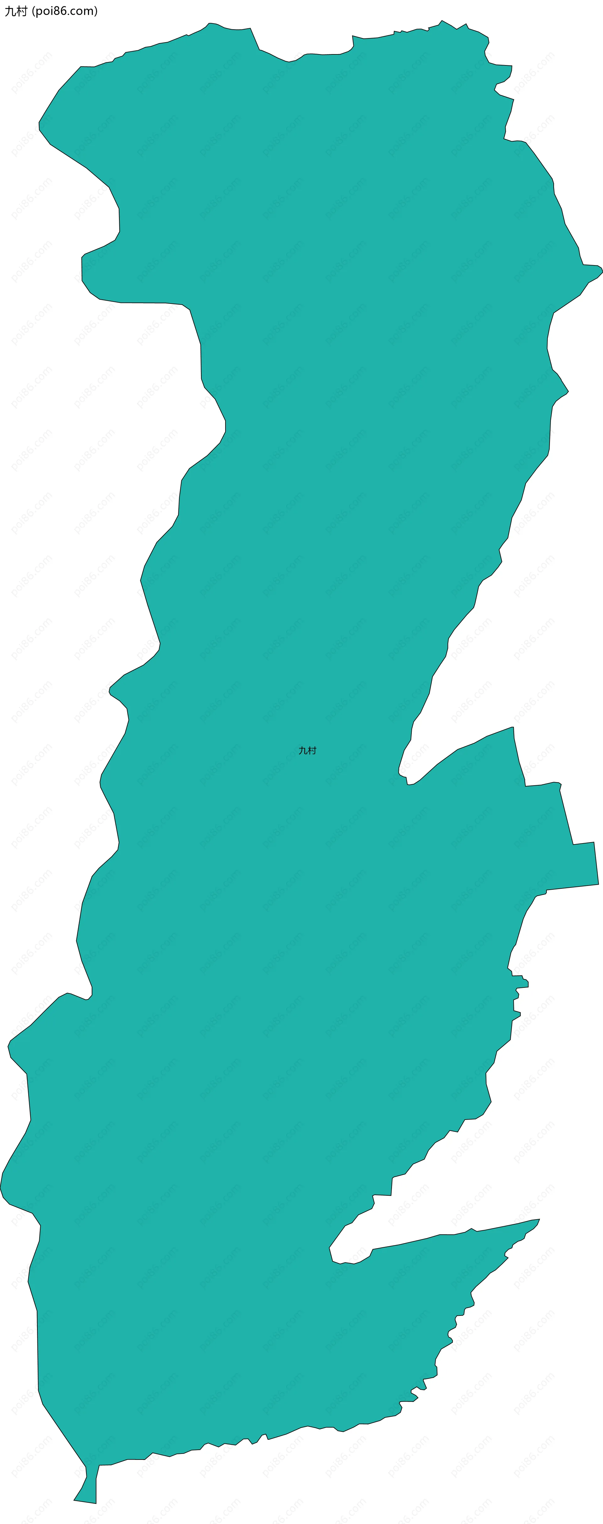 九村边界地图