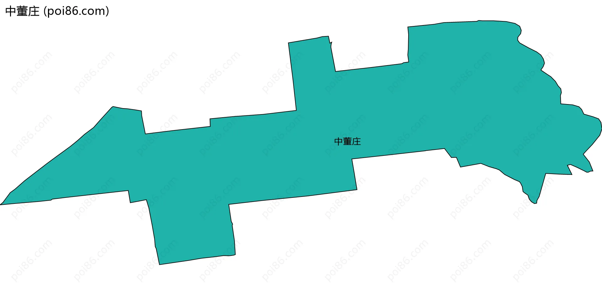 中董庄边界地图