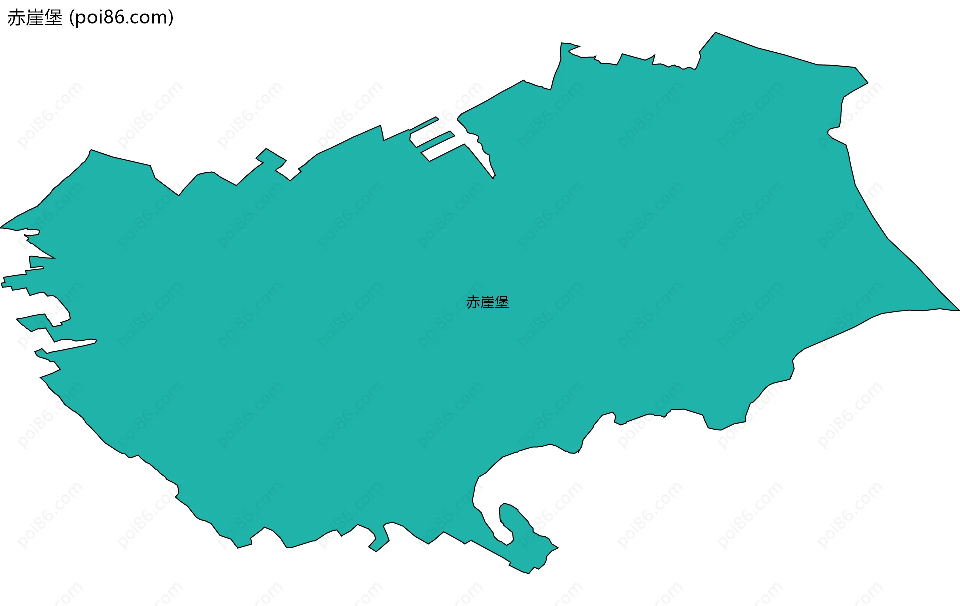 赤崖堡边界地图