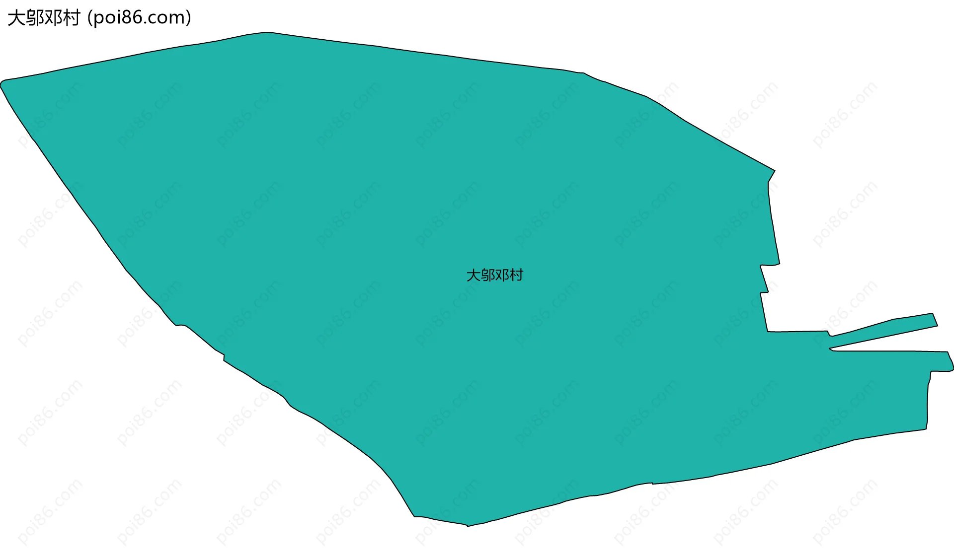 大邬邓村边界地图