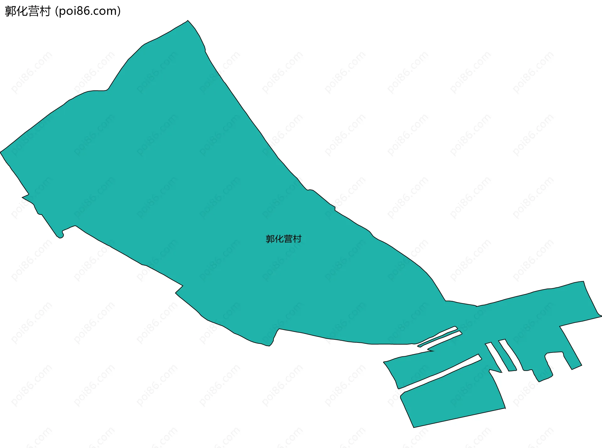 郭化营村边界地图