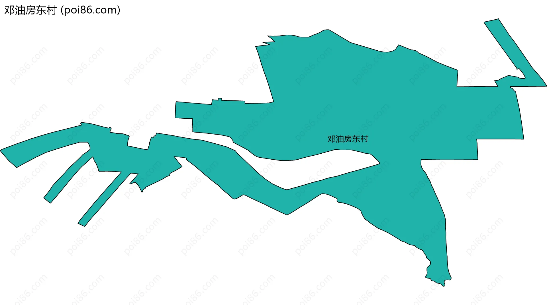 邓油房东村边界地图