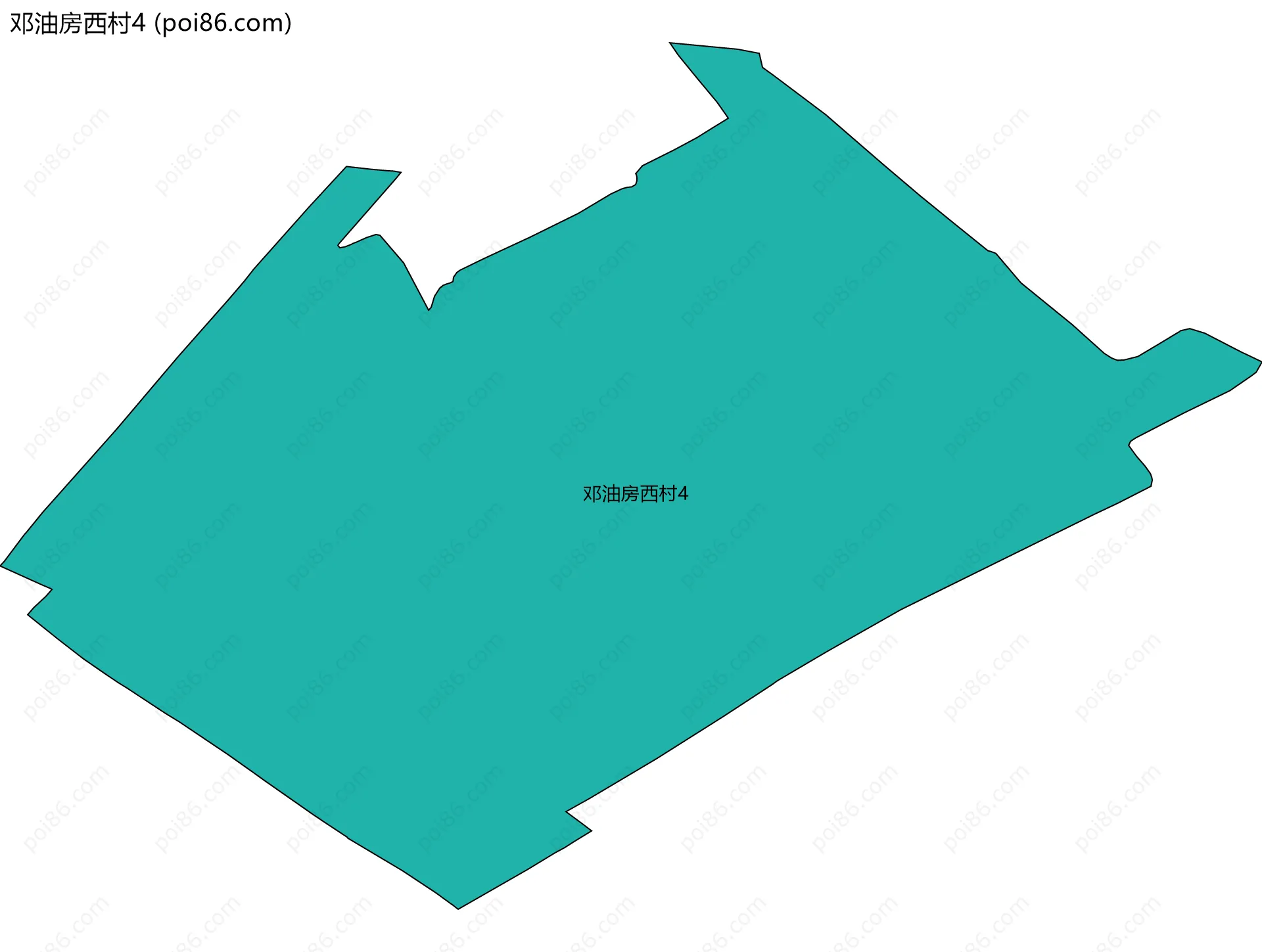 邓油房西村4边界地图