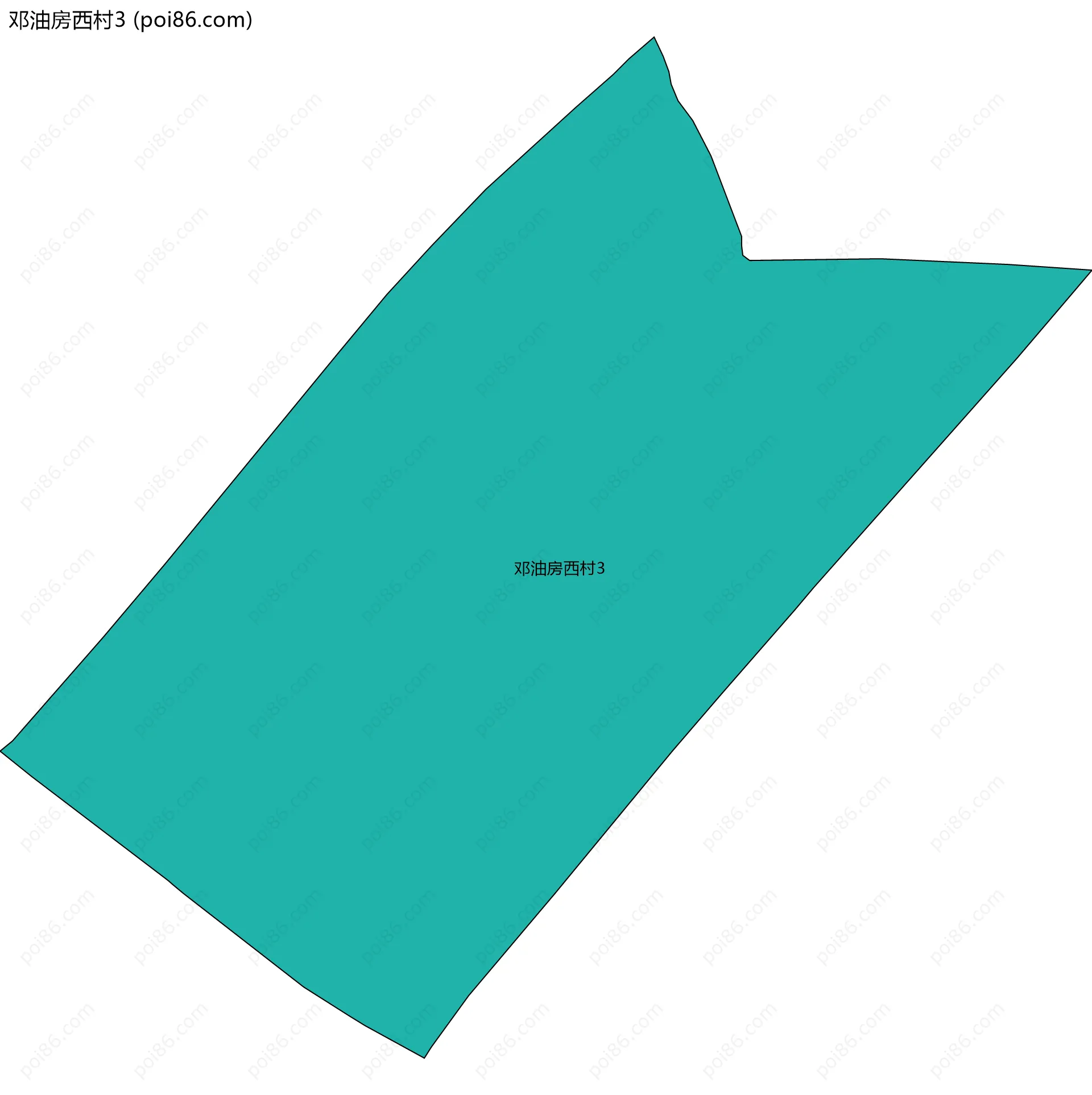 邓油房西村3边界地图