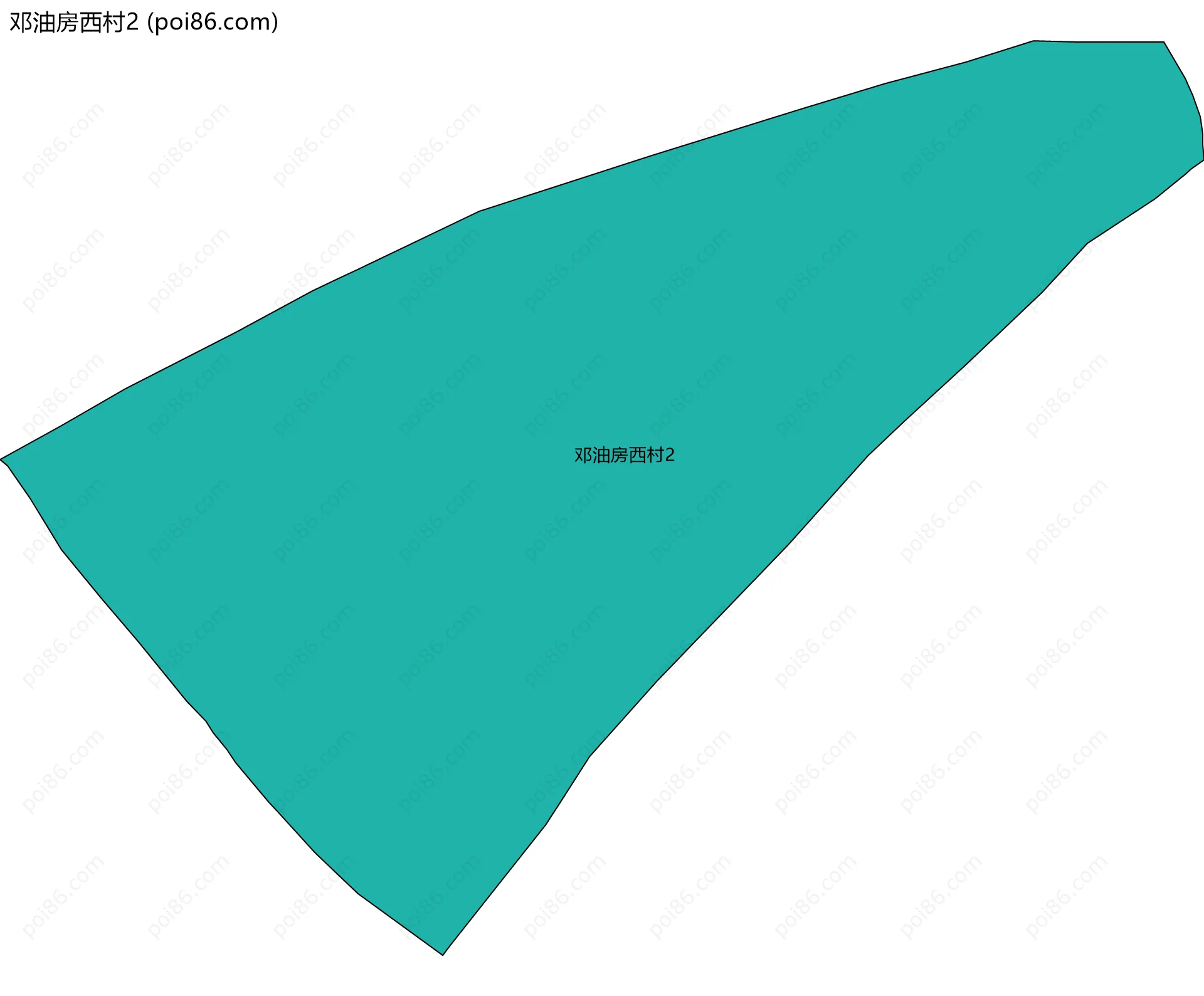 邓油房西村2边界地图
