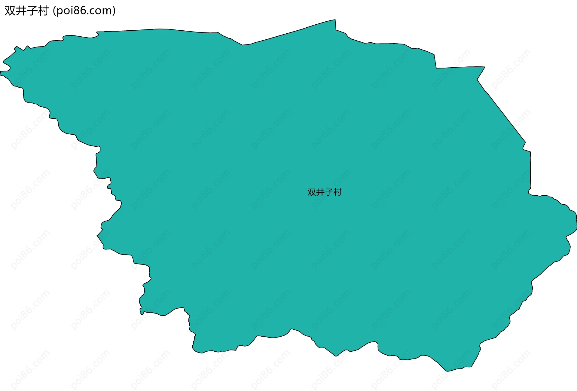 双井子村边界地图