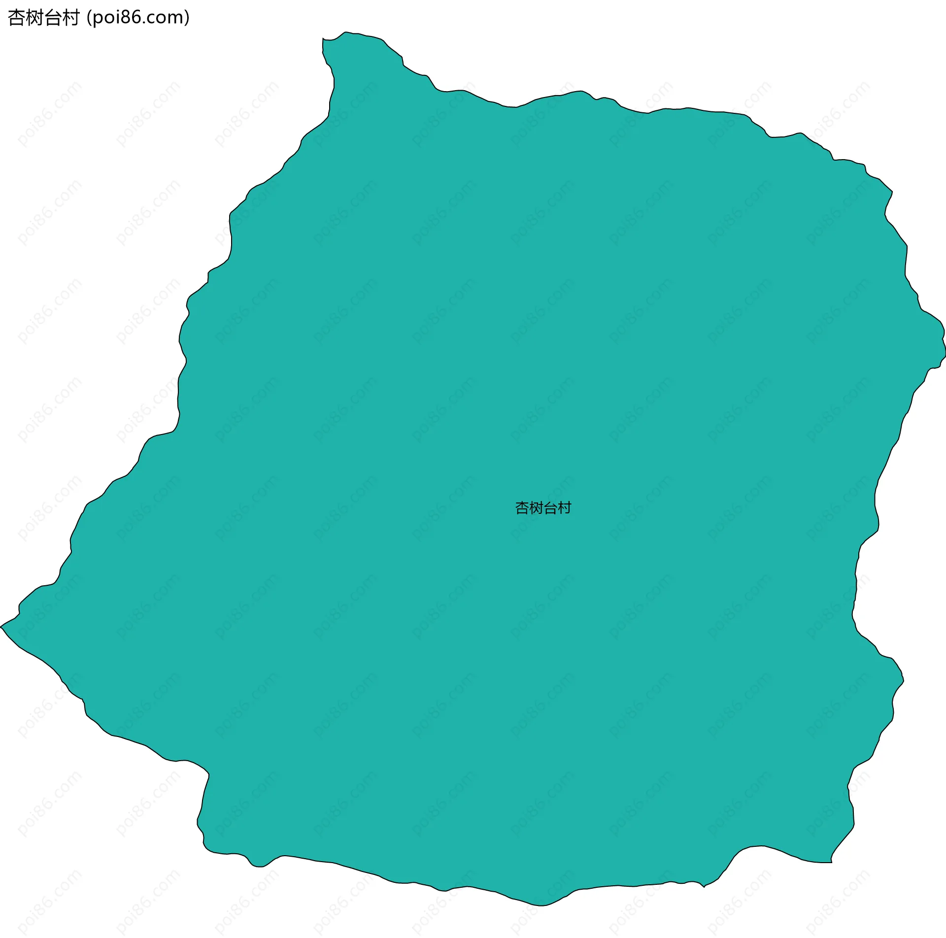 杏树台村边界地图