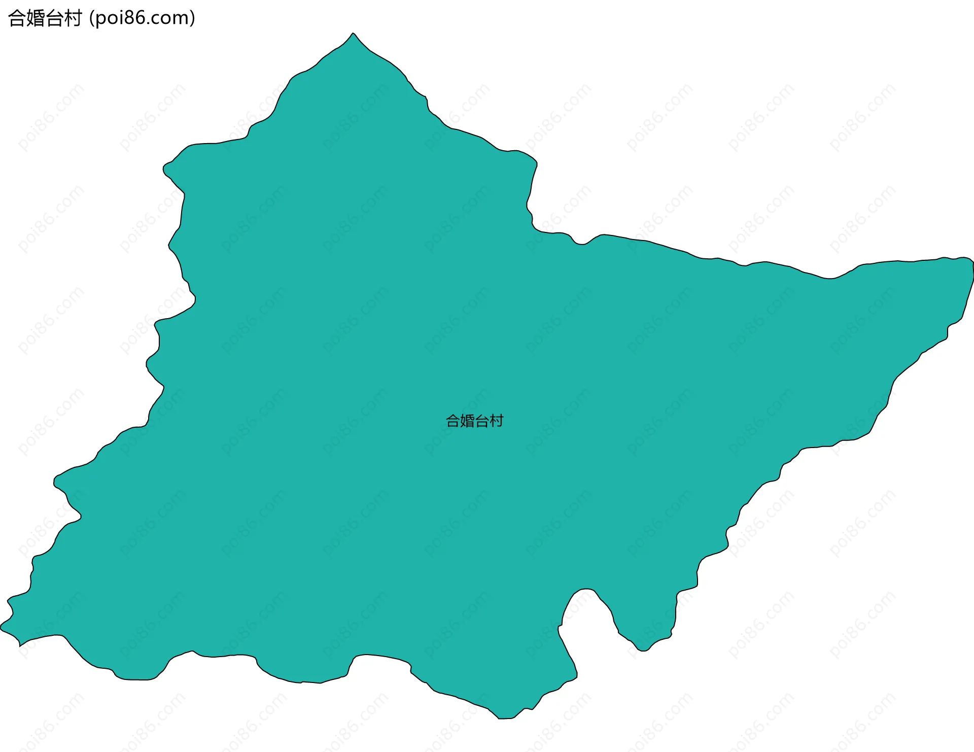 合婚台村边界地图