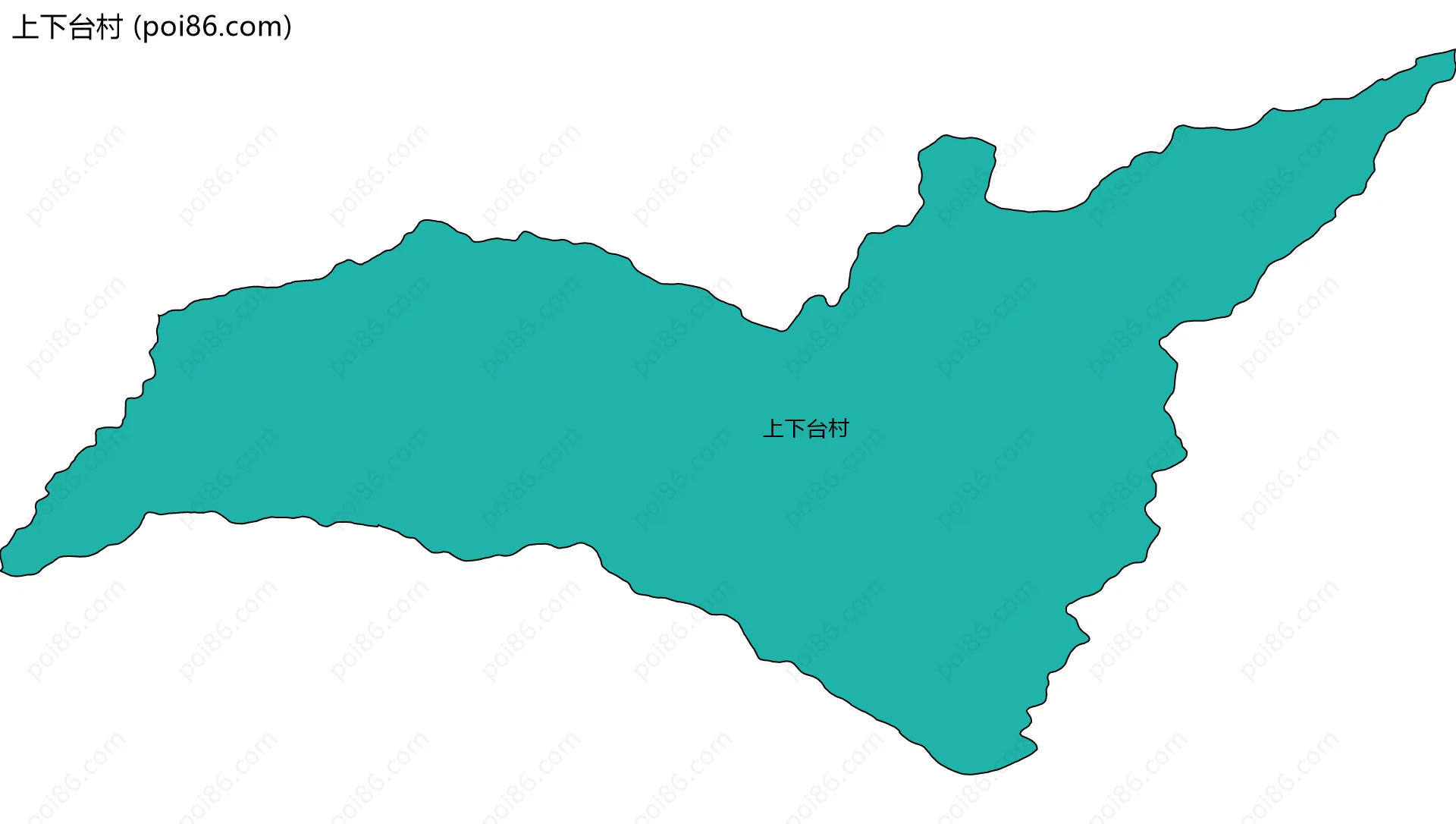 上下台村边界地图