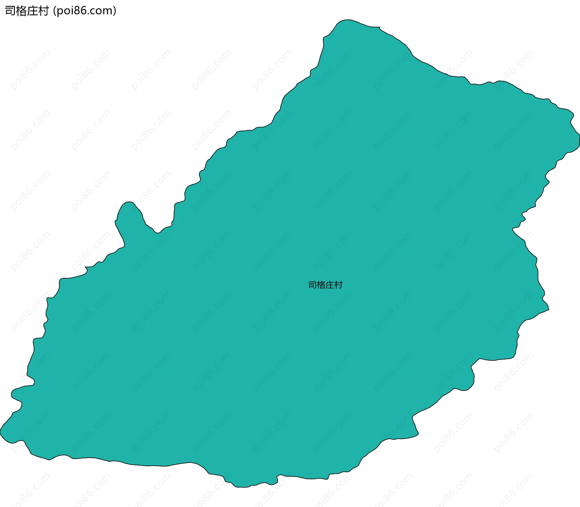 司格庄村边界地图