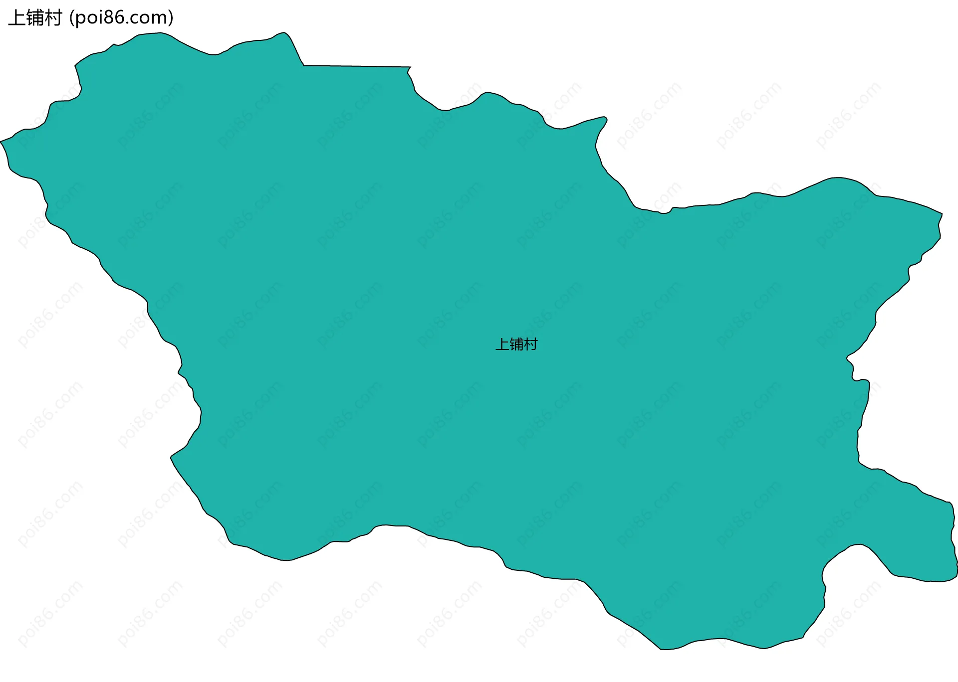 上铺村边界地图