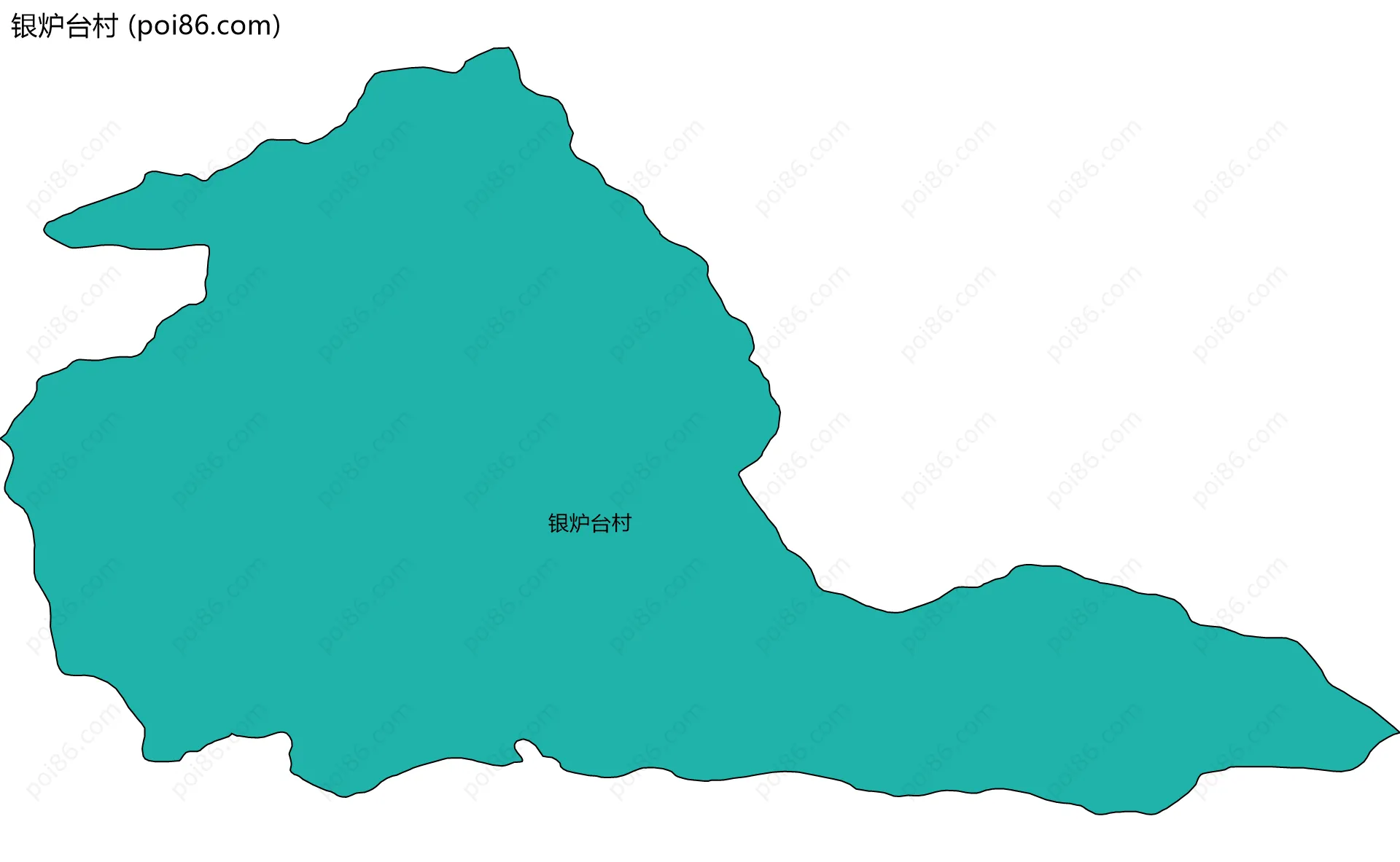 银炉台村边界地图