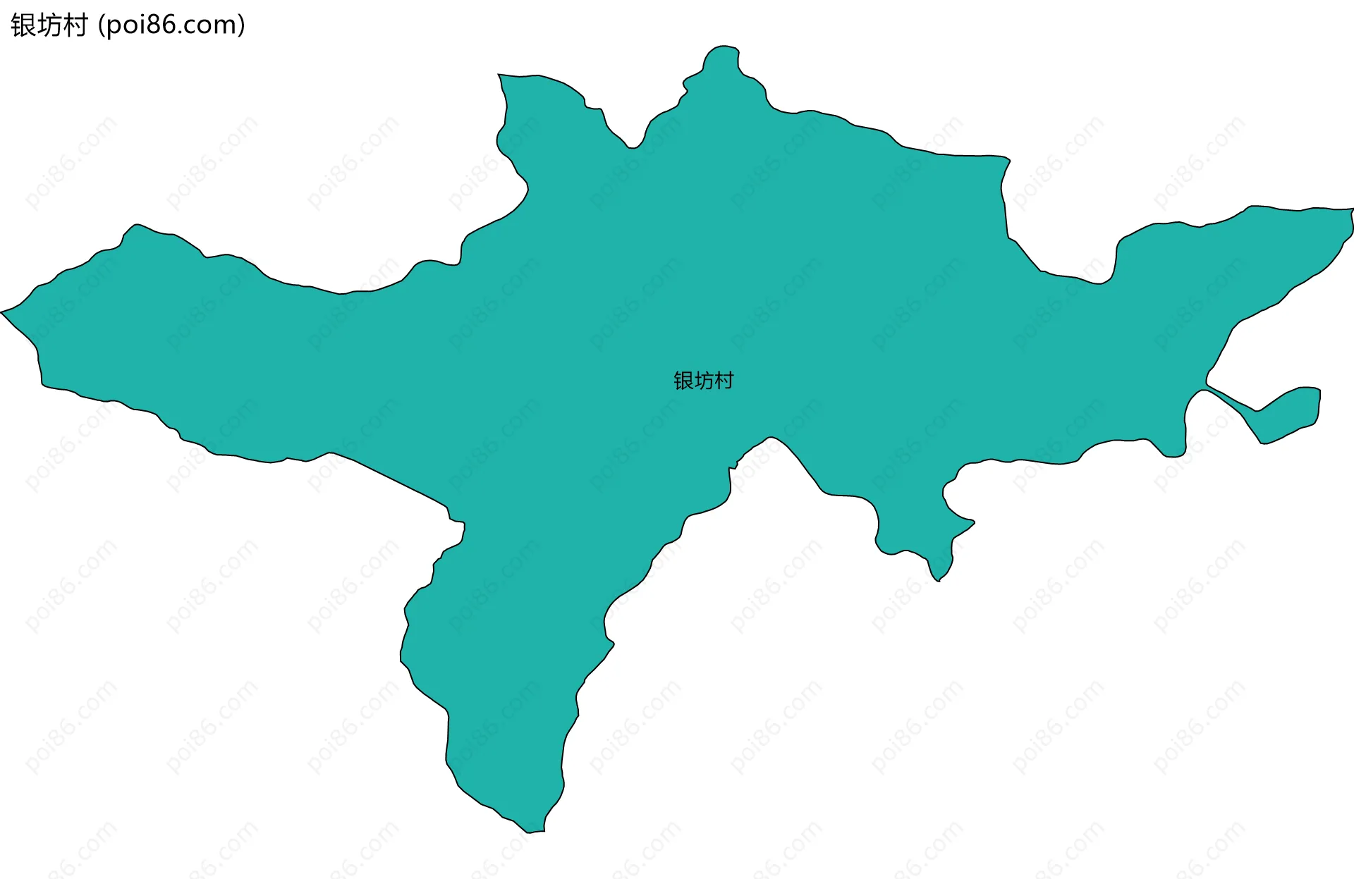 银坊村边界地图