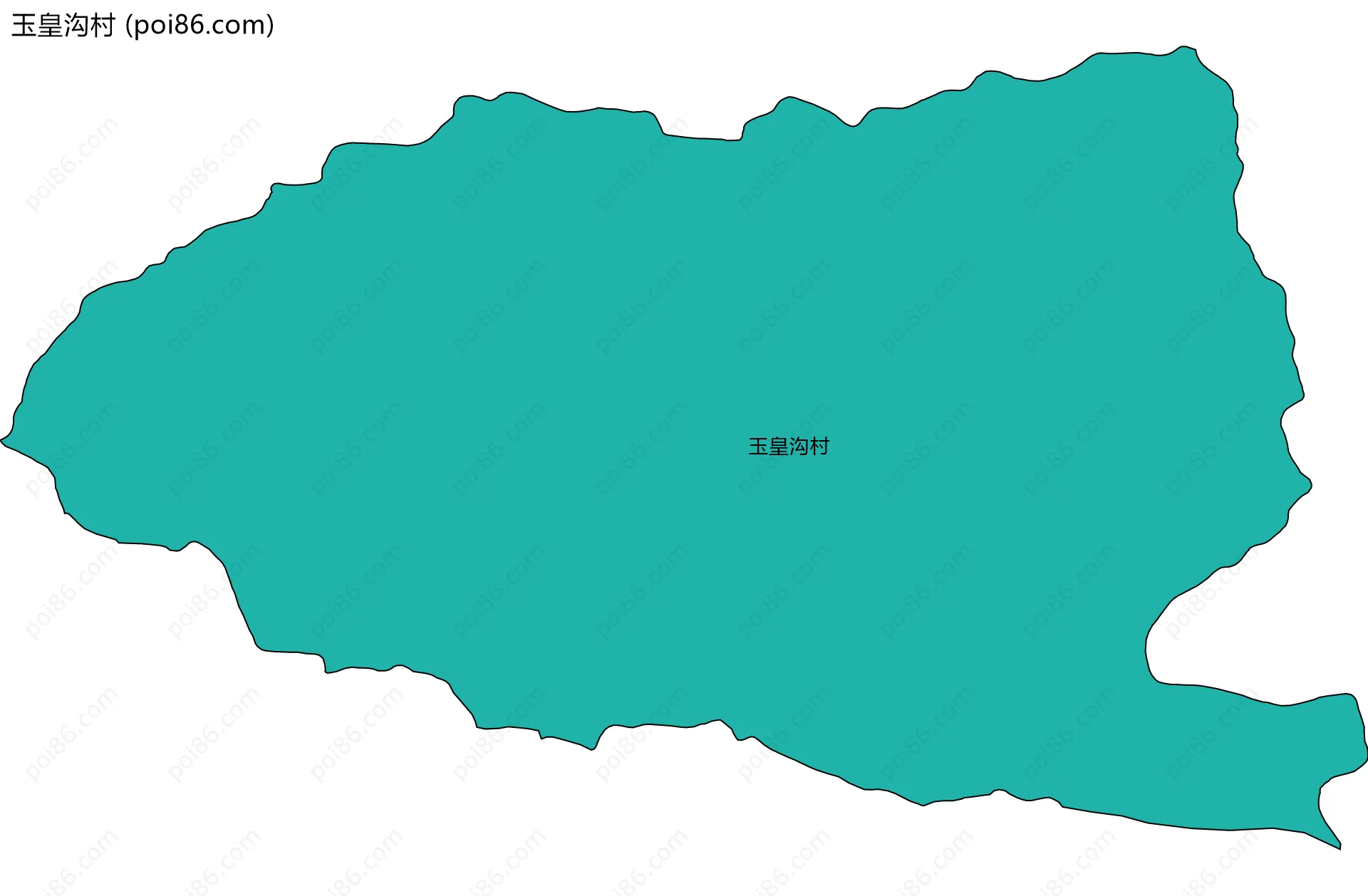 玉皇沟村边界地图
