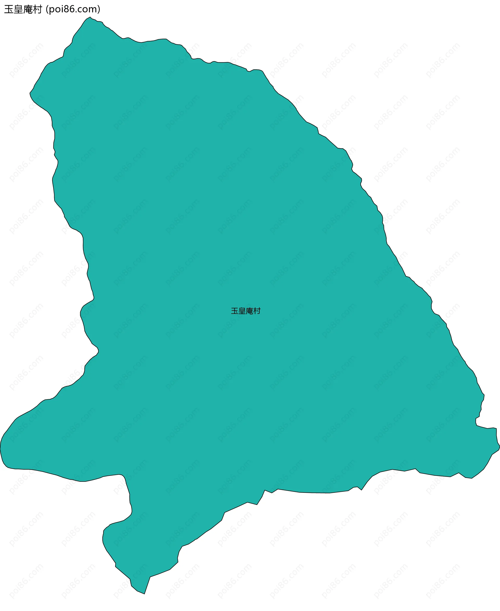 玉皇庵村边界地图