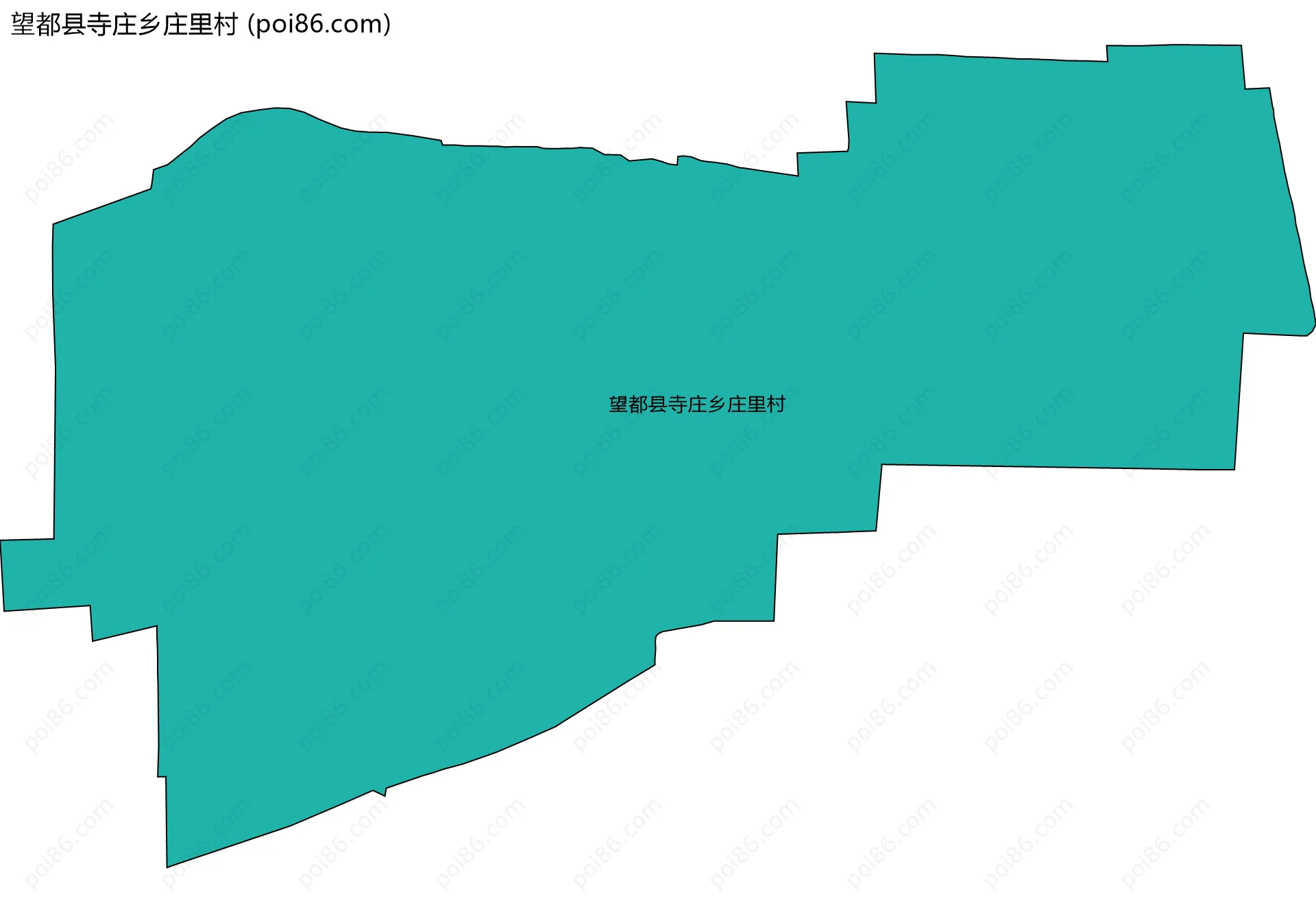 望都县寺庄乡庄里村边界地图