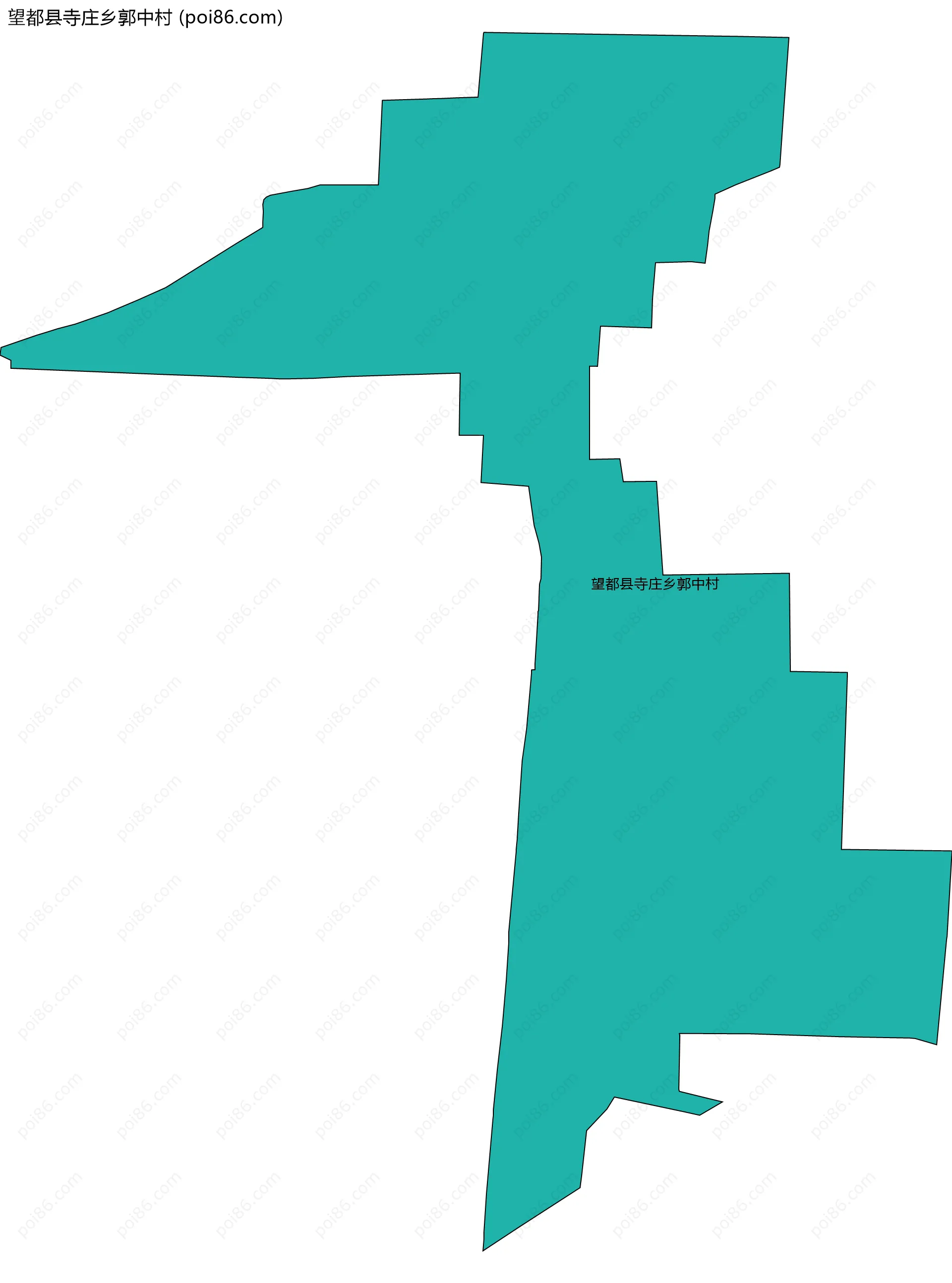望都县寺庄乡郭中村边界地图