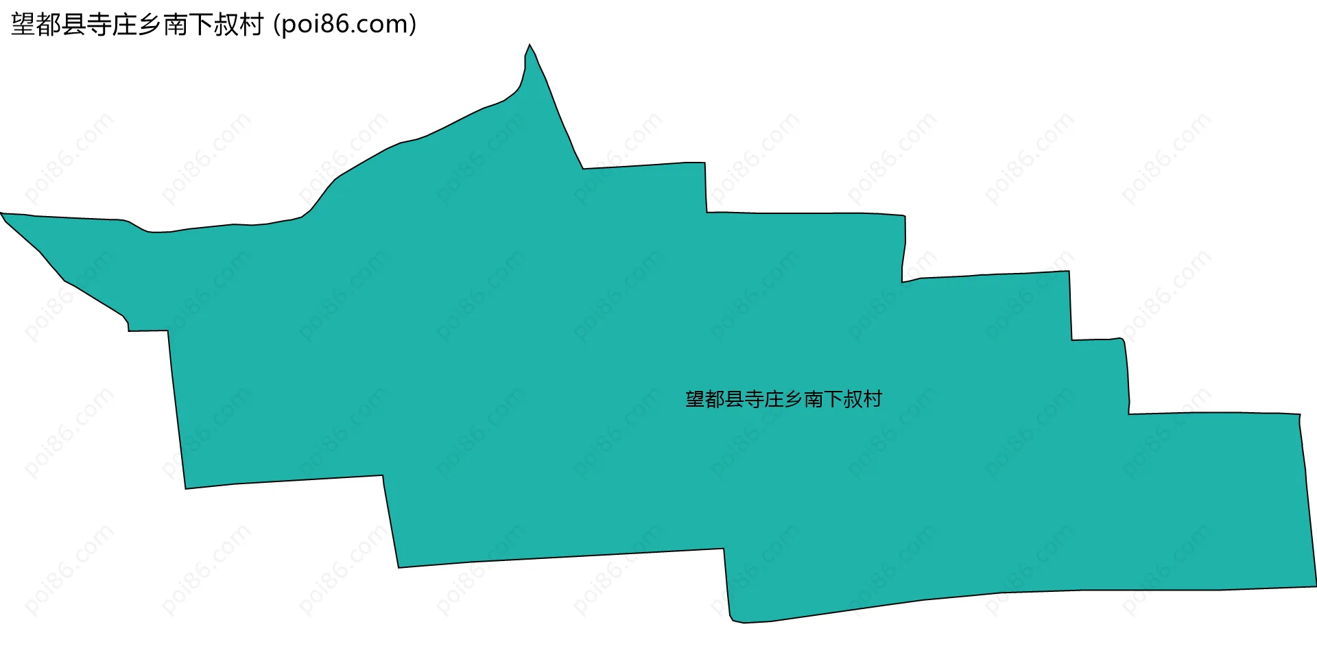 望都县寺庄乡南下叔村边界地图