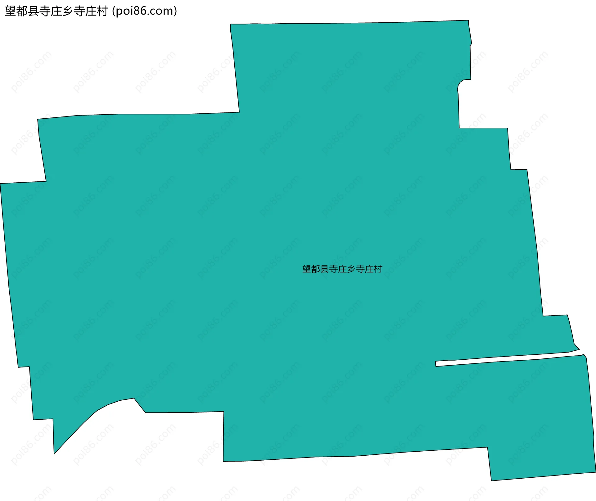 望都县寺庄乡寺庄村边界地图