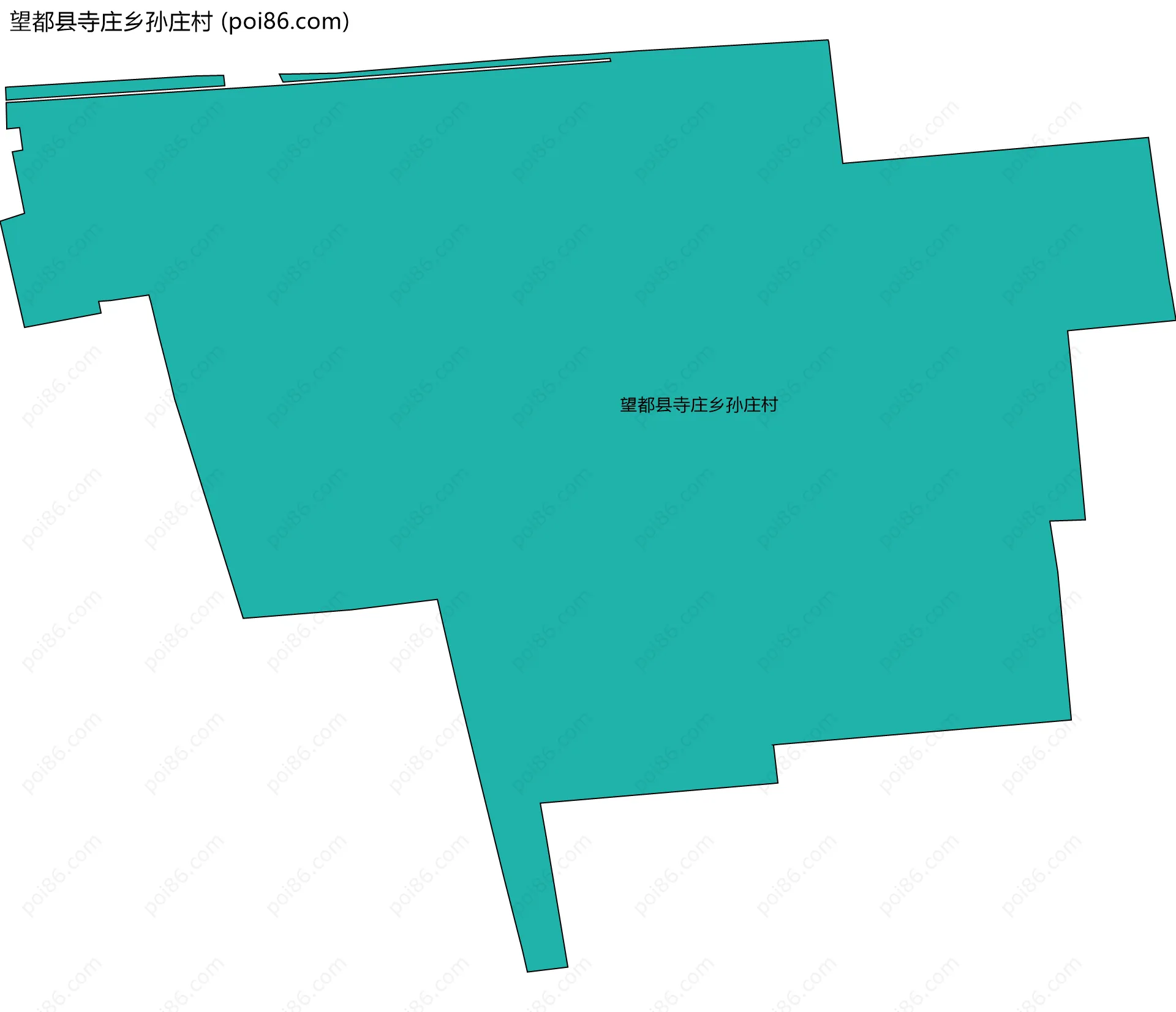 望都县寺庄乡孙庄村边界地图