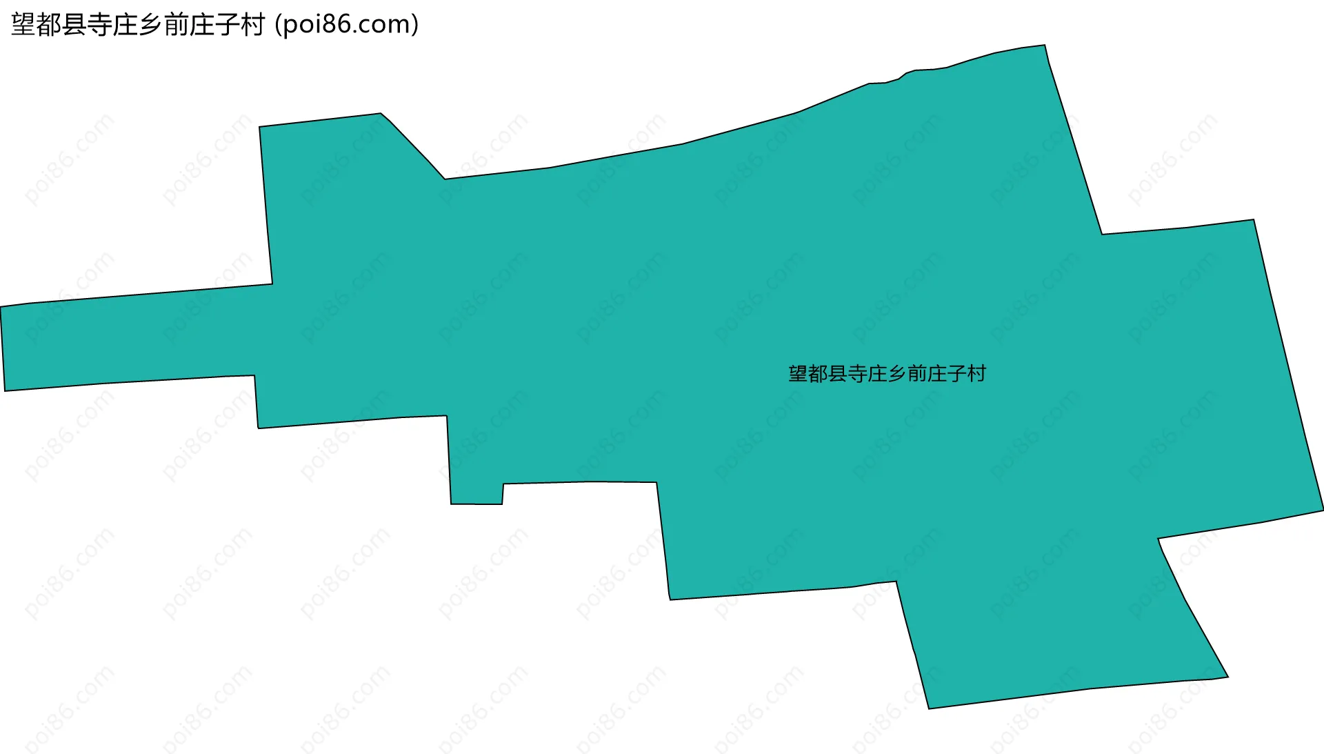 望都县寺庄乡前庄子村边界地图