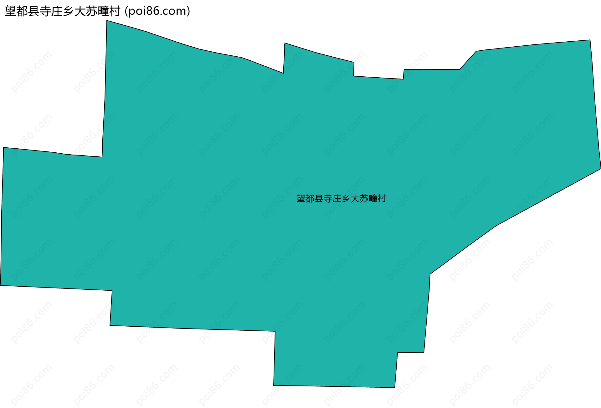 望都县寺庄乡大苏疃村边界地图