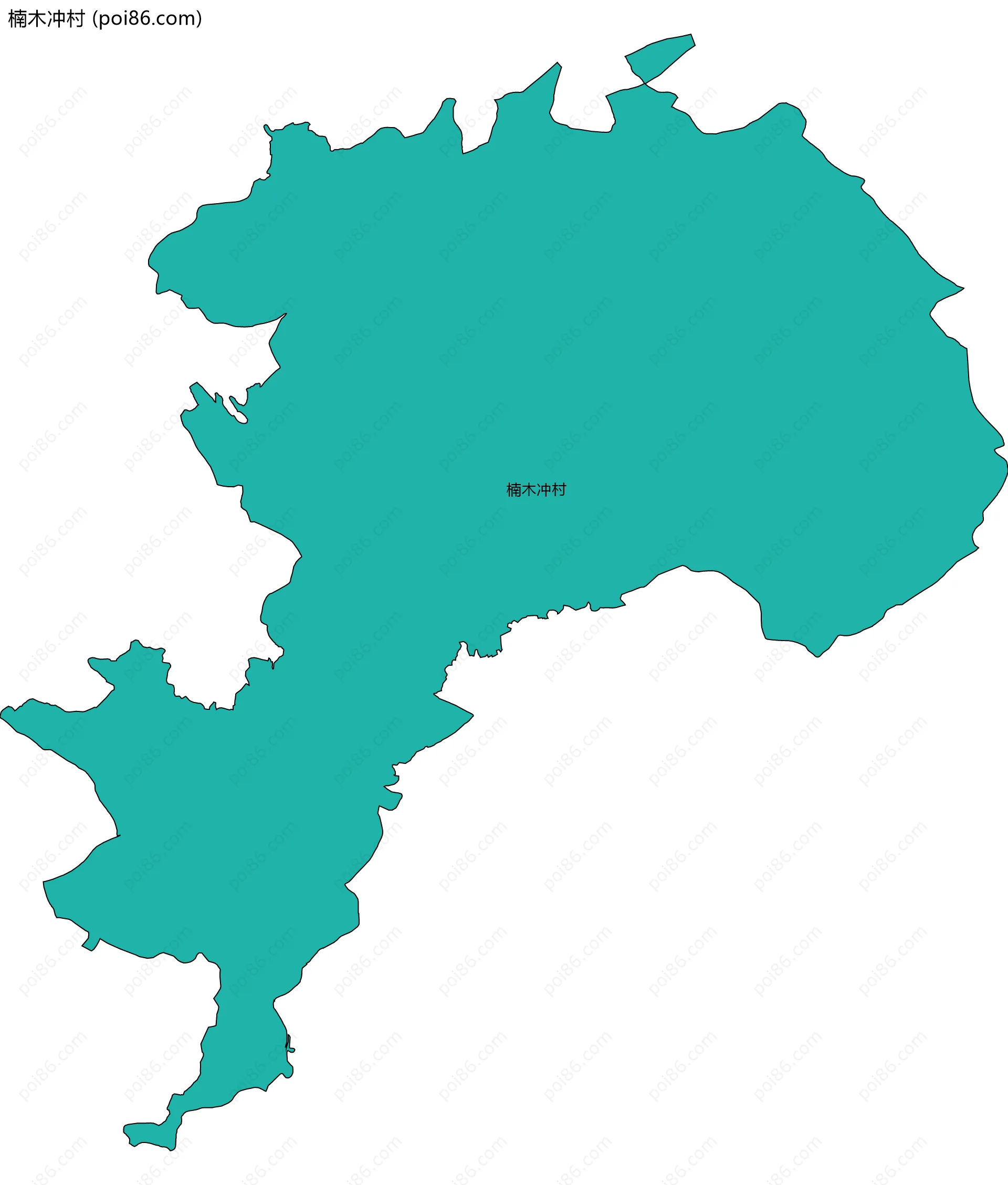 楠木冲村边界地图