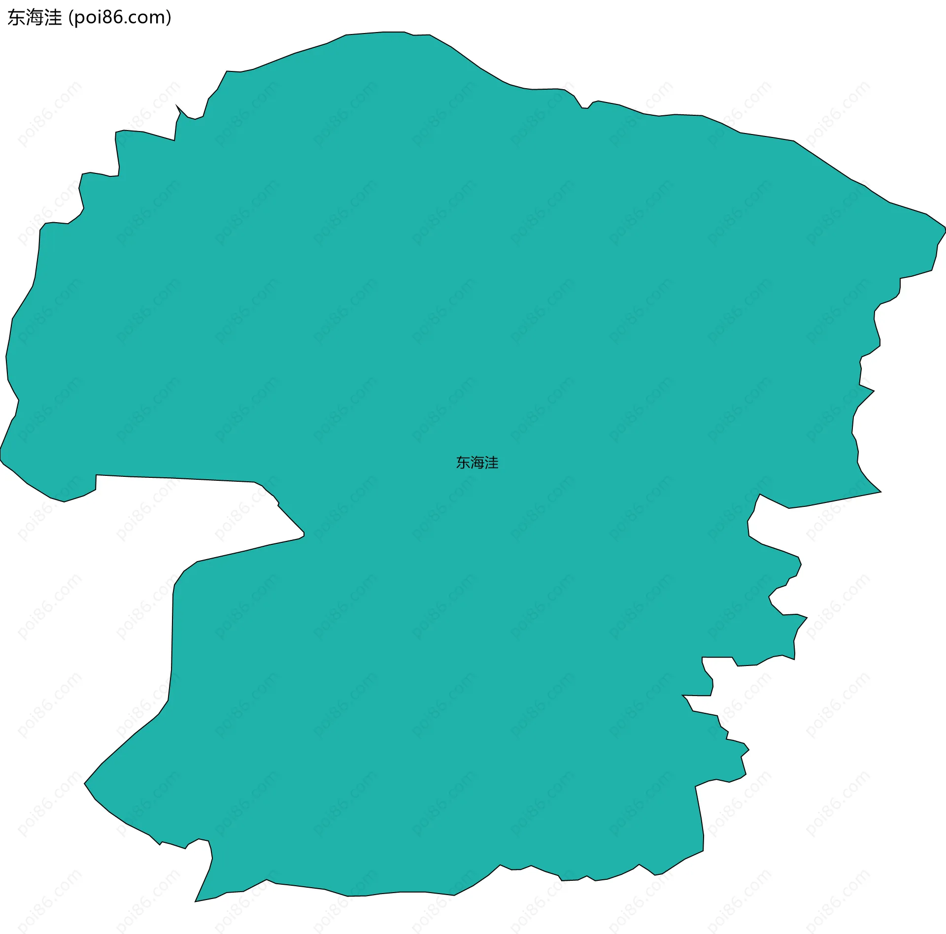 东海洼边界地图