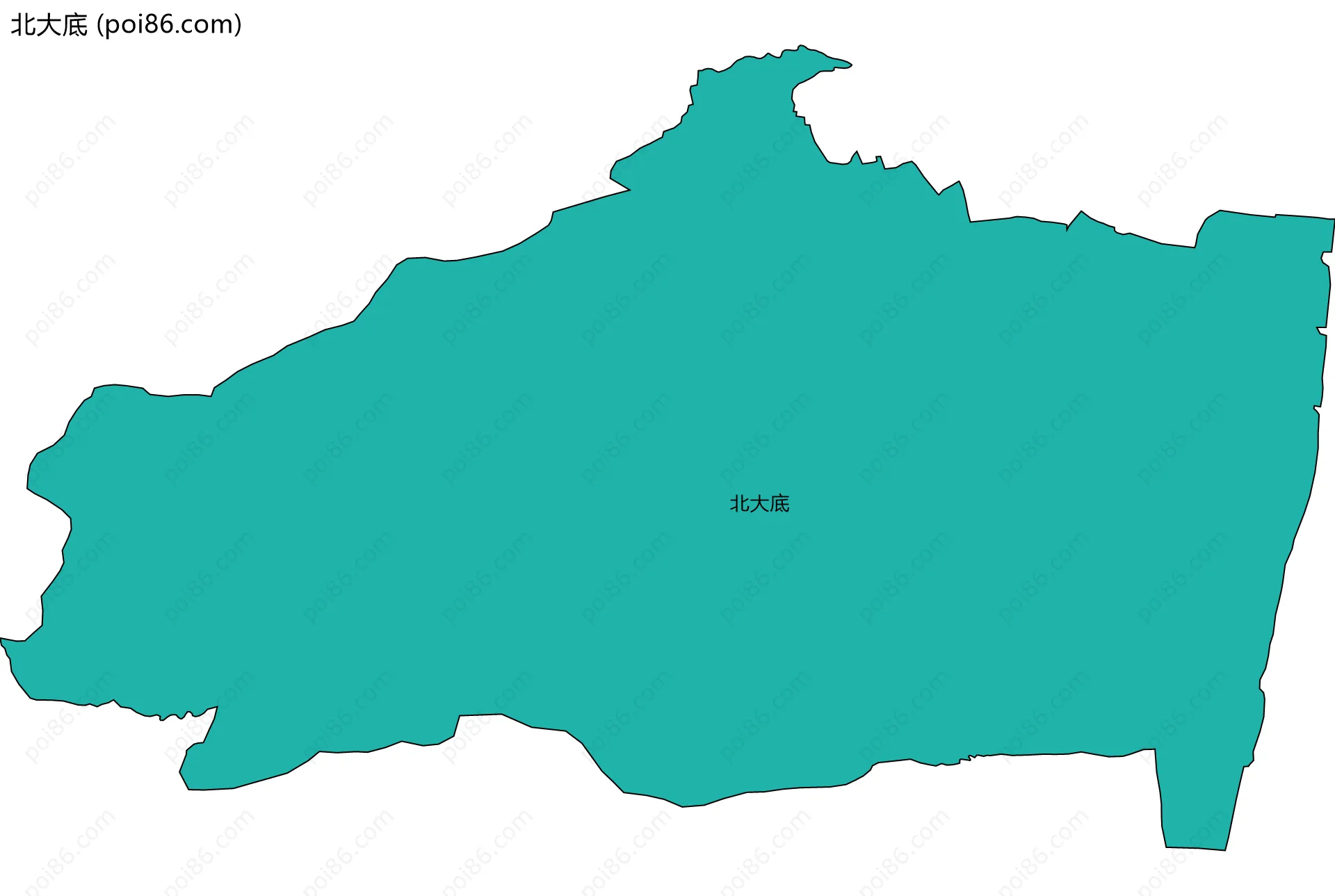 北大底边界地图