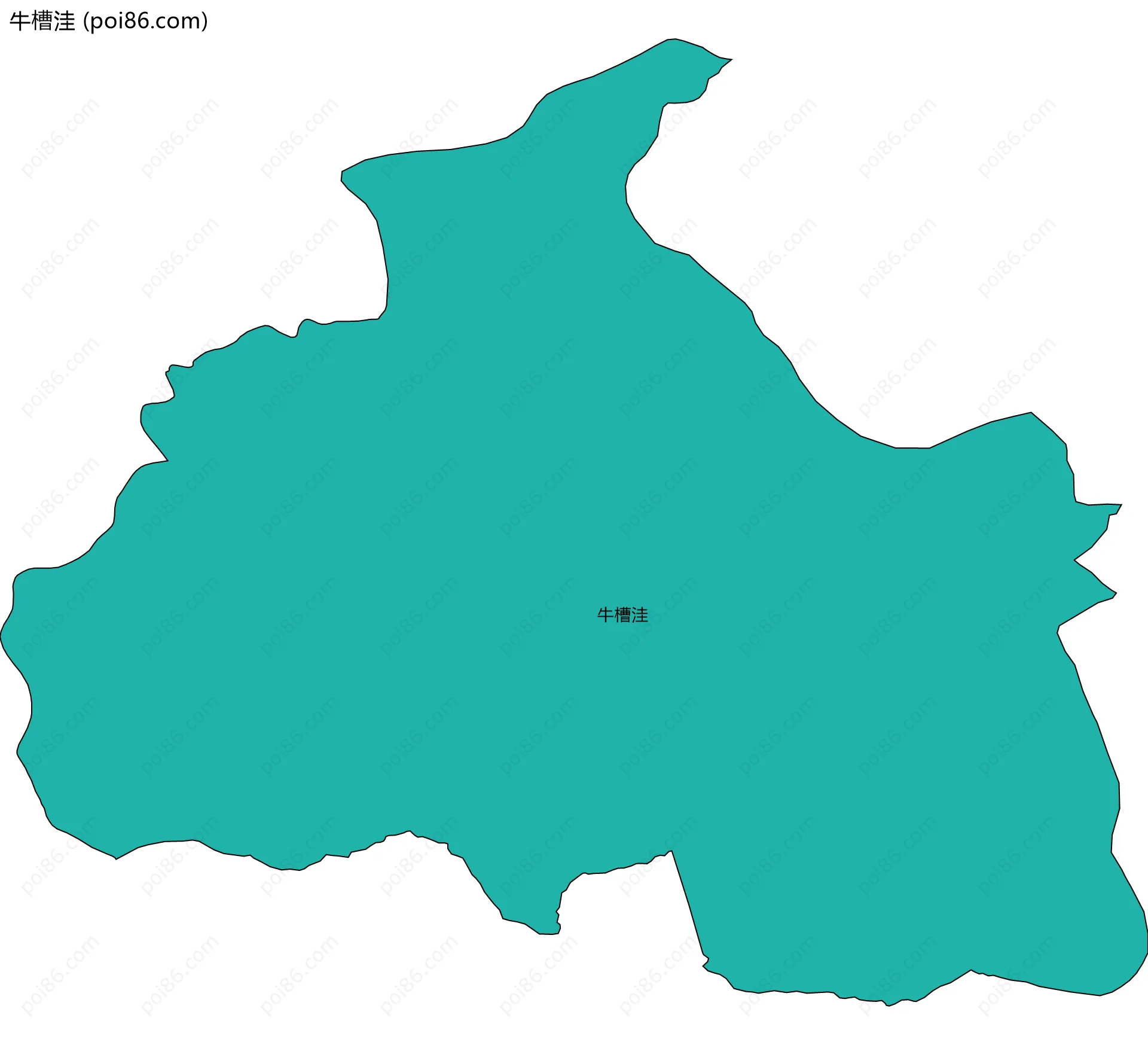 牛槽洼边界地图