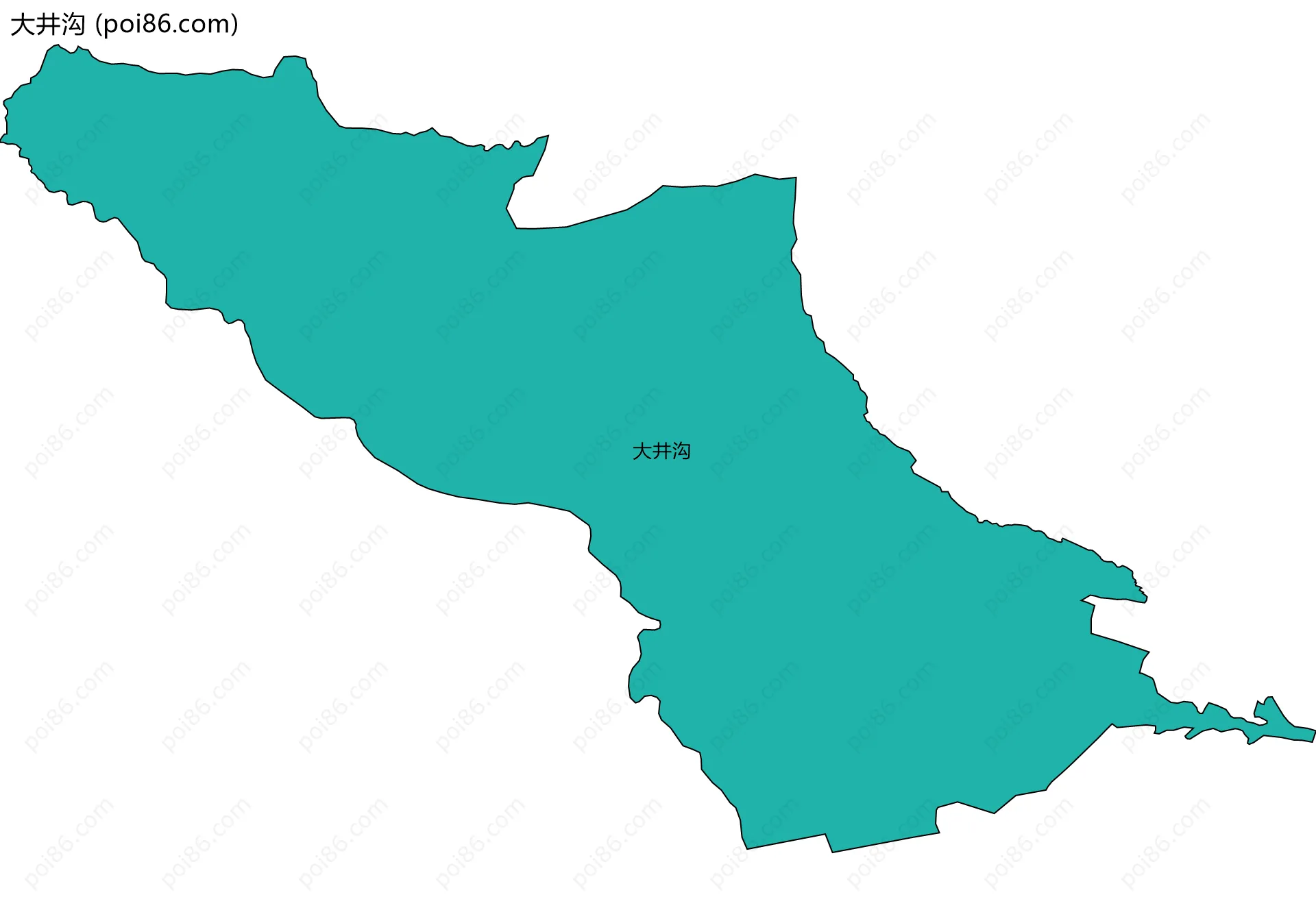 大井沟边界地图