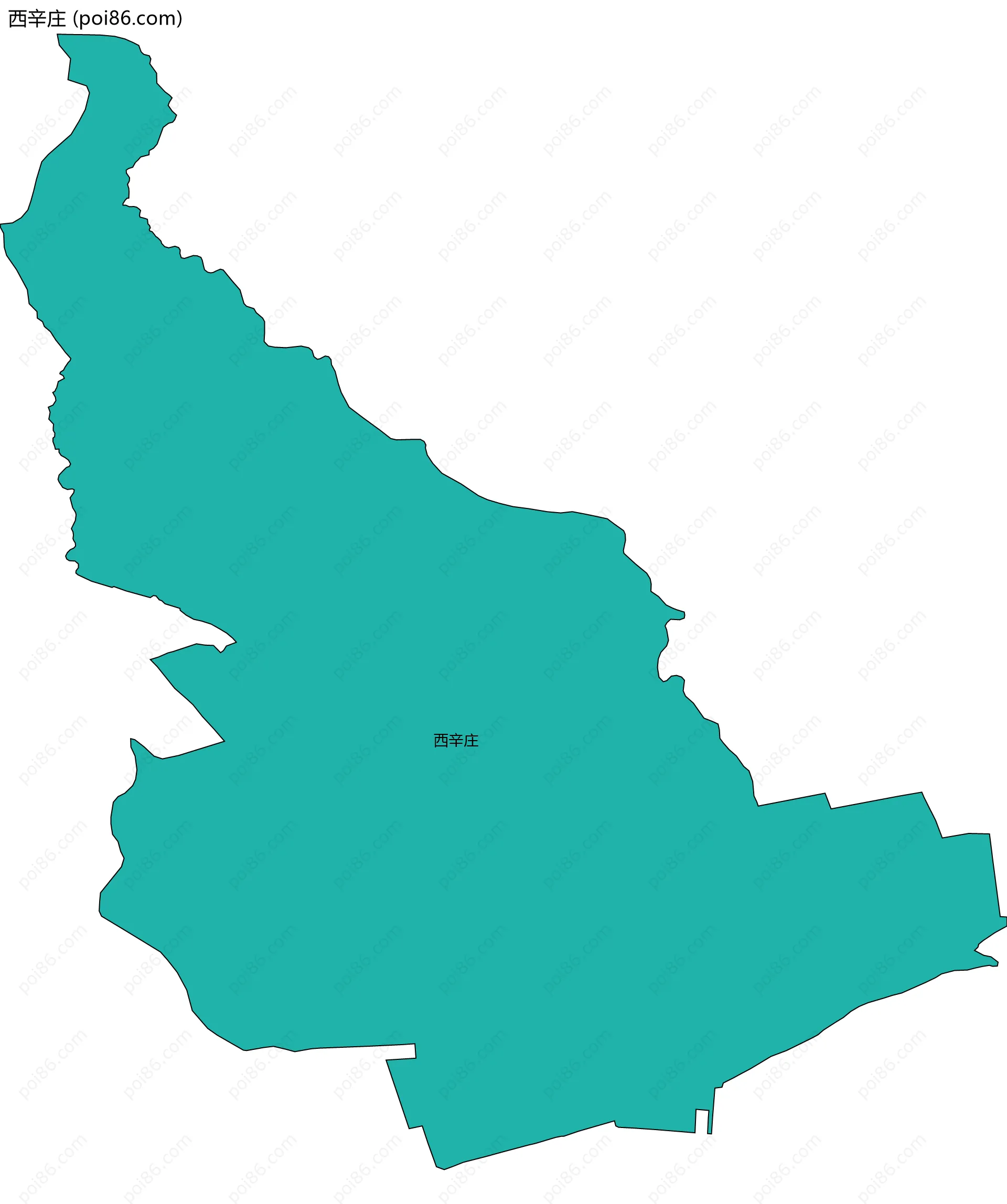 西辛庄边界地图