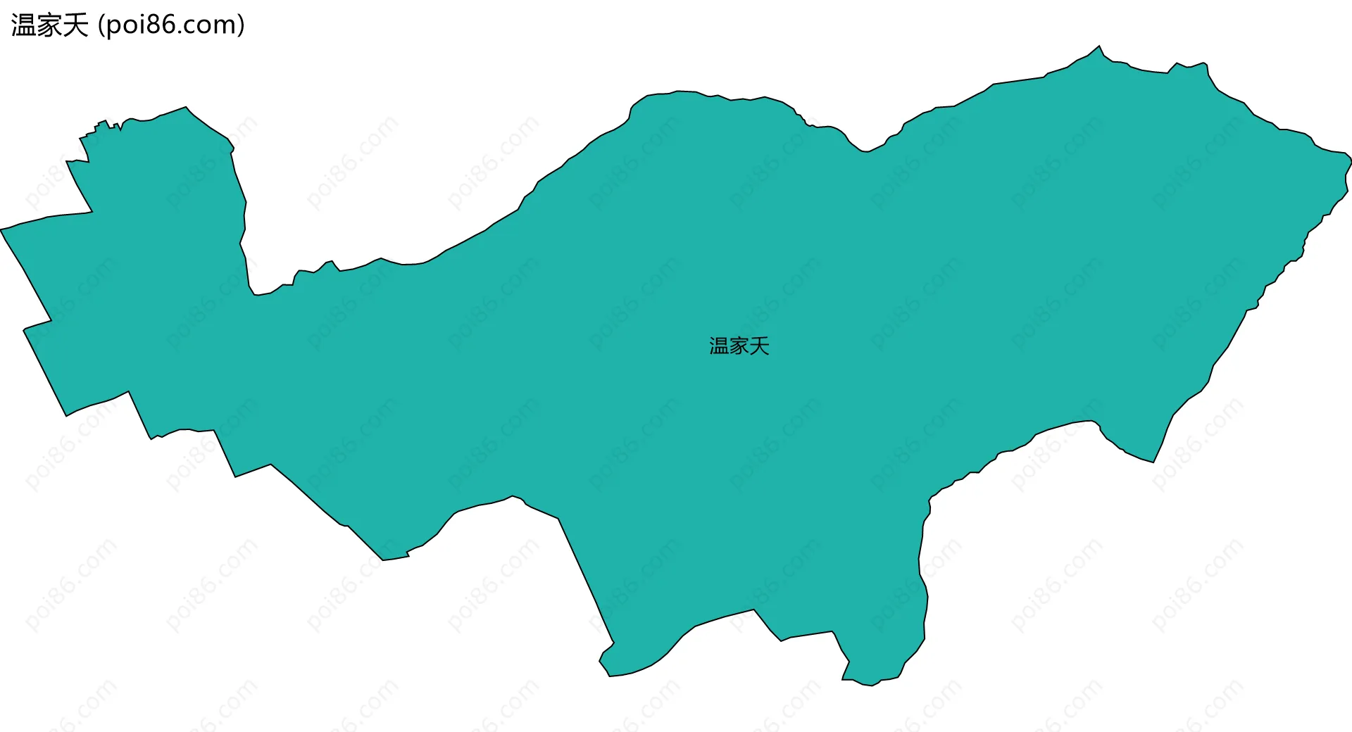 温家夭边界地图