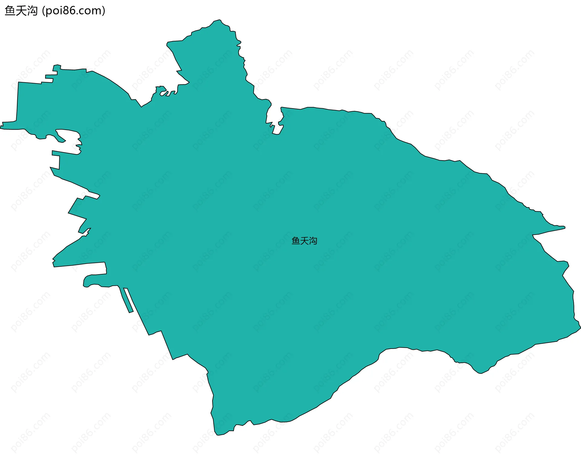 鱼夭沟边界地图