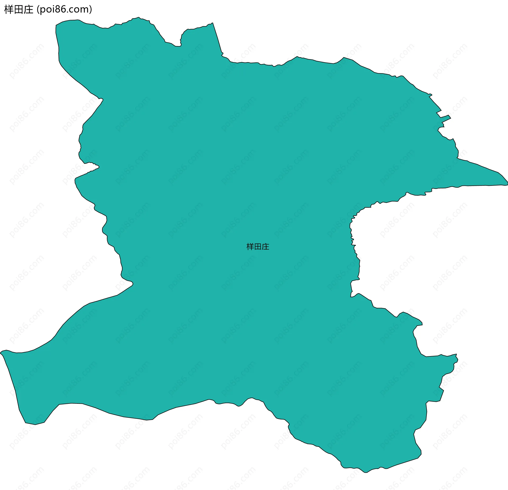 样田庄边界地图